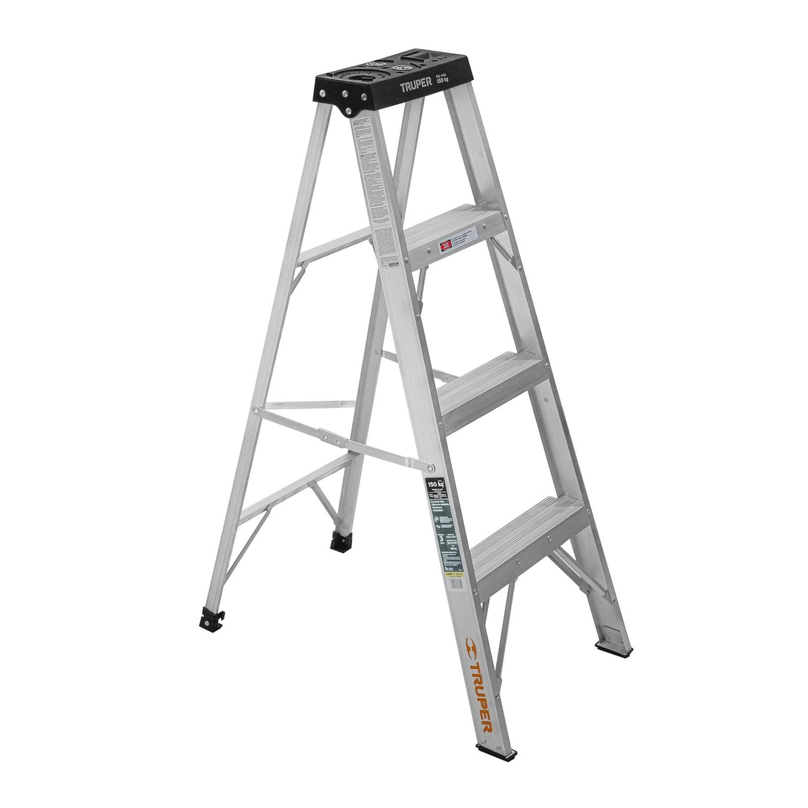 ESCALERA ALUM T/TIJERA TIII 4P 150kg EST-33 TRUPE