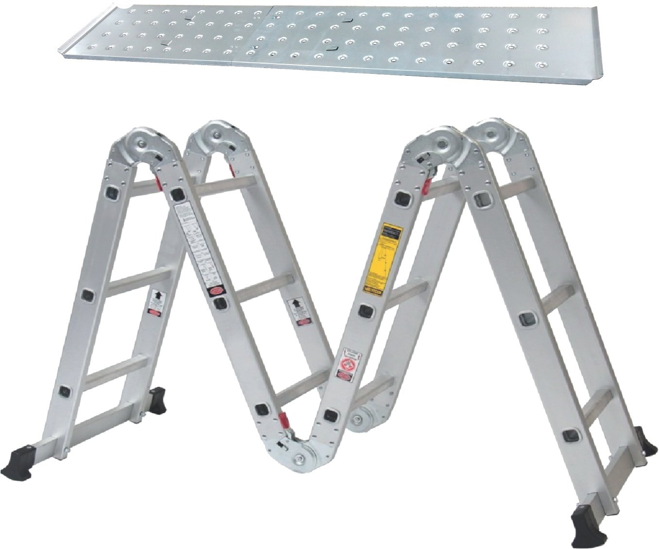ESCALERA MULTIPRO C/PLATAF 12P 150KGS 3.50M UMSA