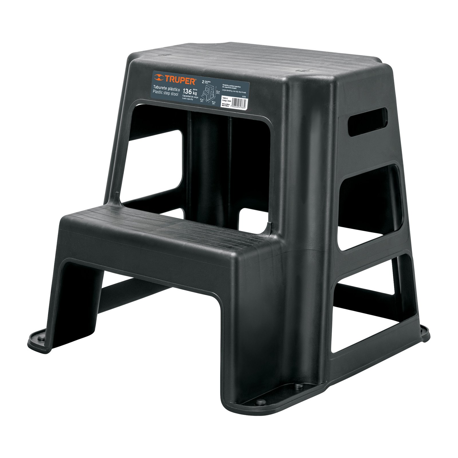 ESCALERA PLASTICA 2 ESCALONES TABU-2 TRUPER