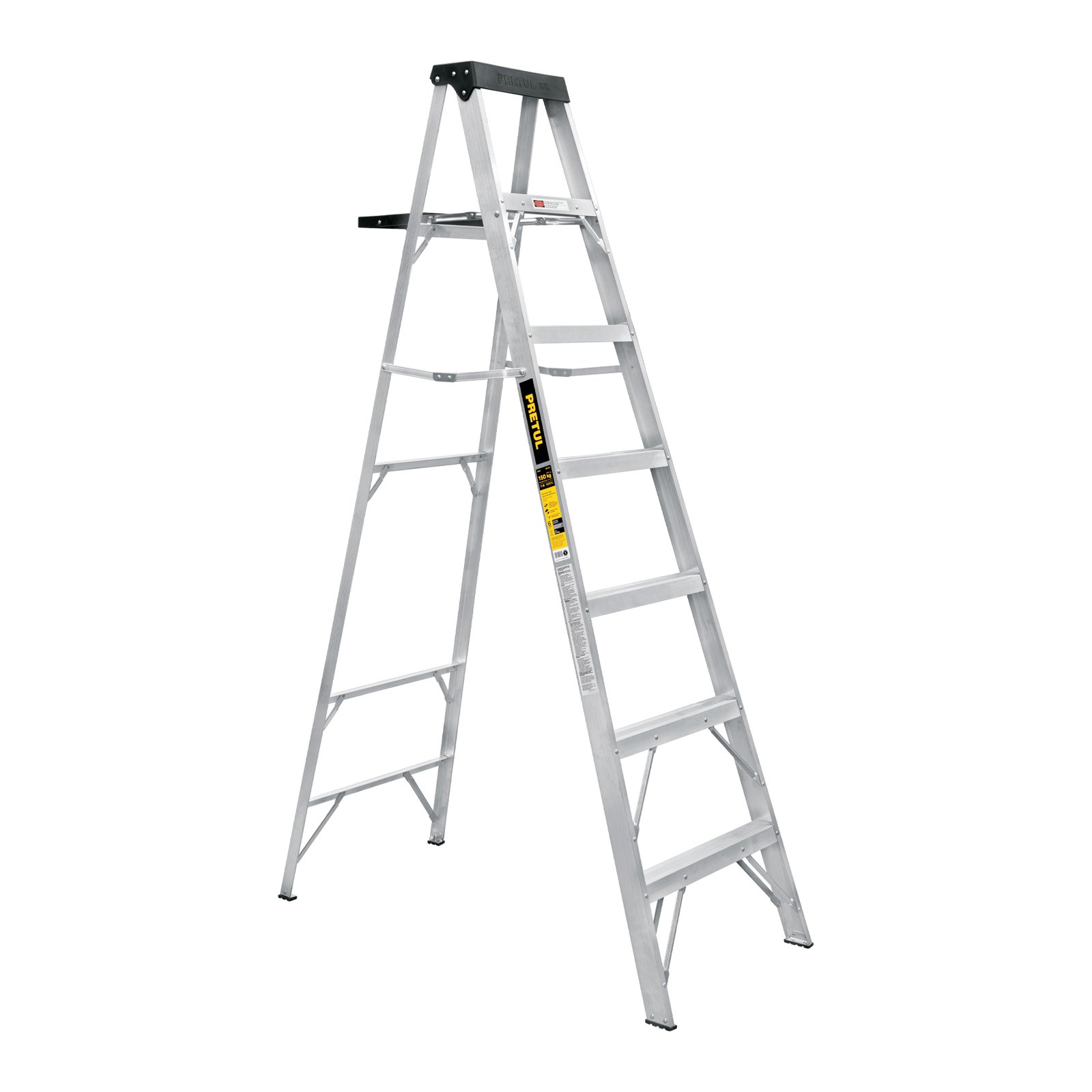 ESCALERA T/TIJERA C/BANDEJA 7 PELD EST-36P PRETUL