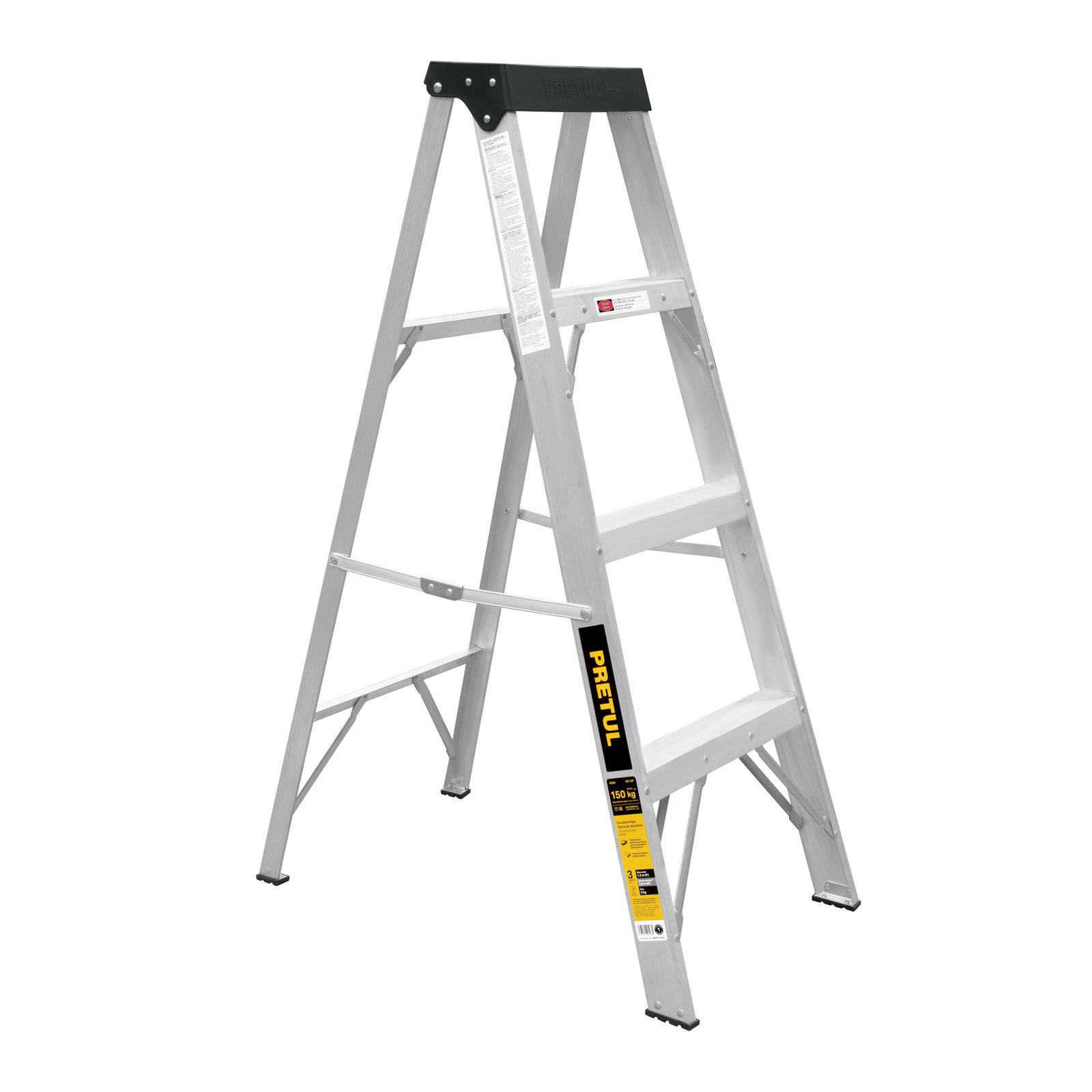 ESCALERA T/TIJERA S/BANDEJA 4 PELD EST-33P PRETUL