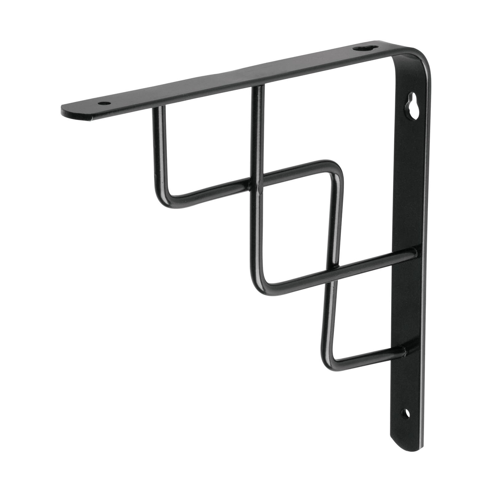ESCUADRA NEGRA T/ ESCALERA 8" X 8" MED-8NE FIERO