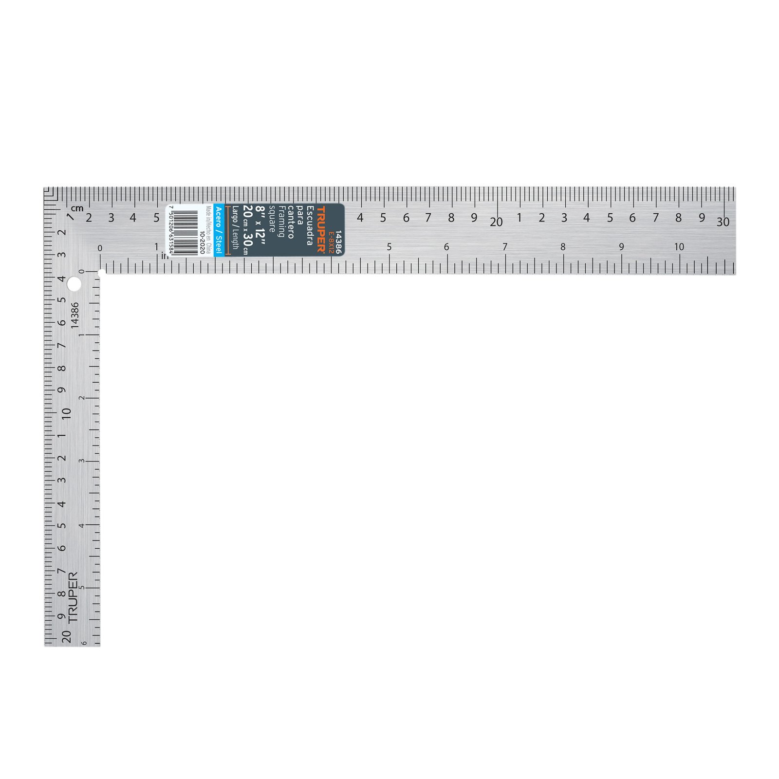 ESCUADRA P/CARPINTERO 8"X12" E-8X12 TRUPER