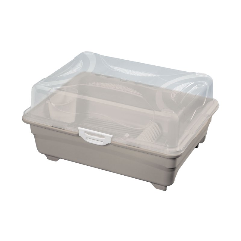 ESCURRIDOR DE PLATOS C/TAPA GIGAN TAUPE 9645RIMAX