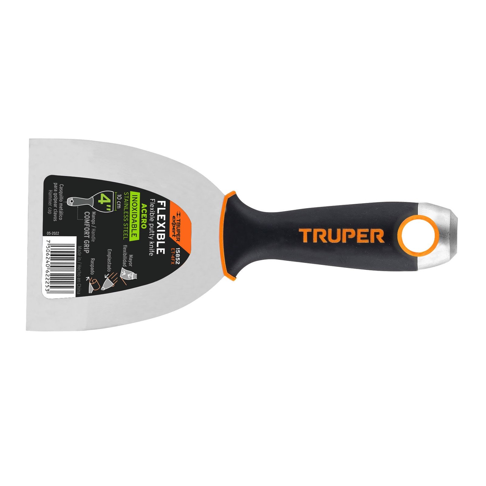 ESPATULA FLEXIBLE 4" ACERO INOXIDABLE ET-4FX