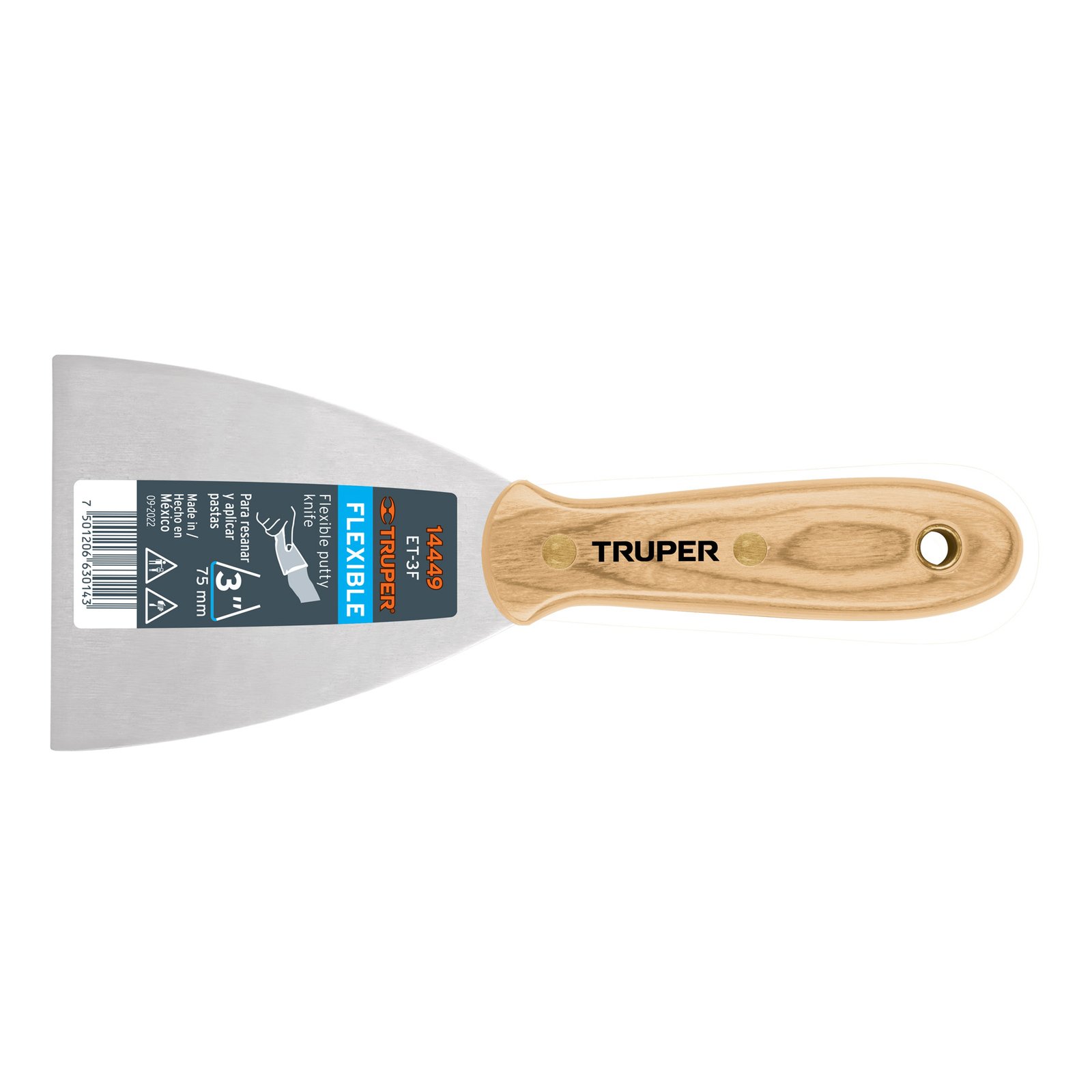 ESPATULA MADERA FLEXIBLE 3" ET-3F TRUPER