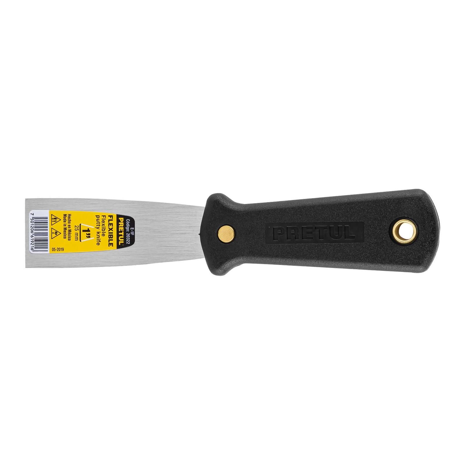 ESPATULA MANGO PLAST FLEXIBLE 1"E-1F PRETUL