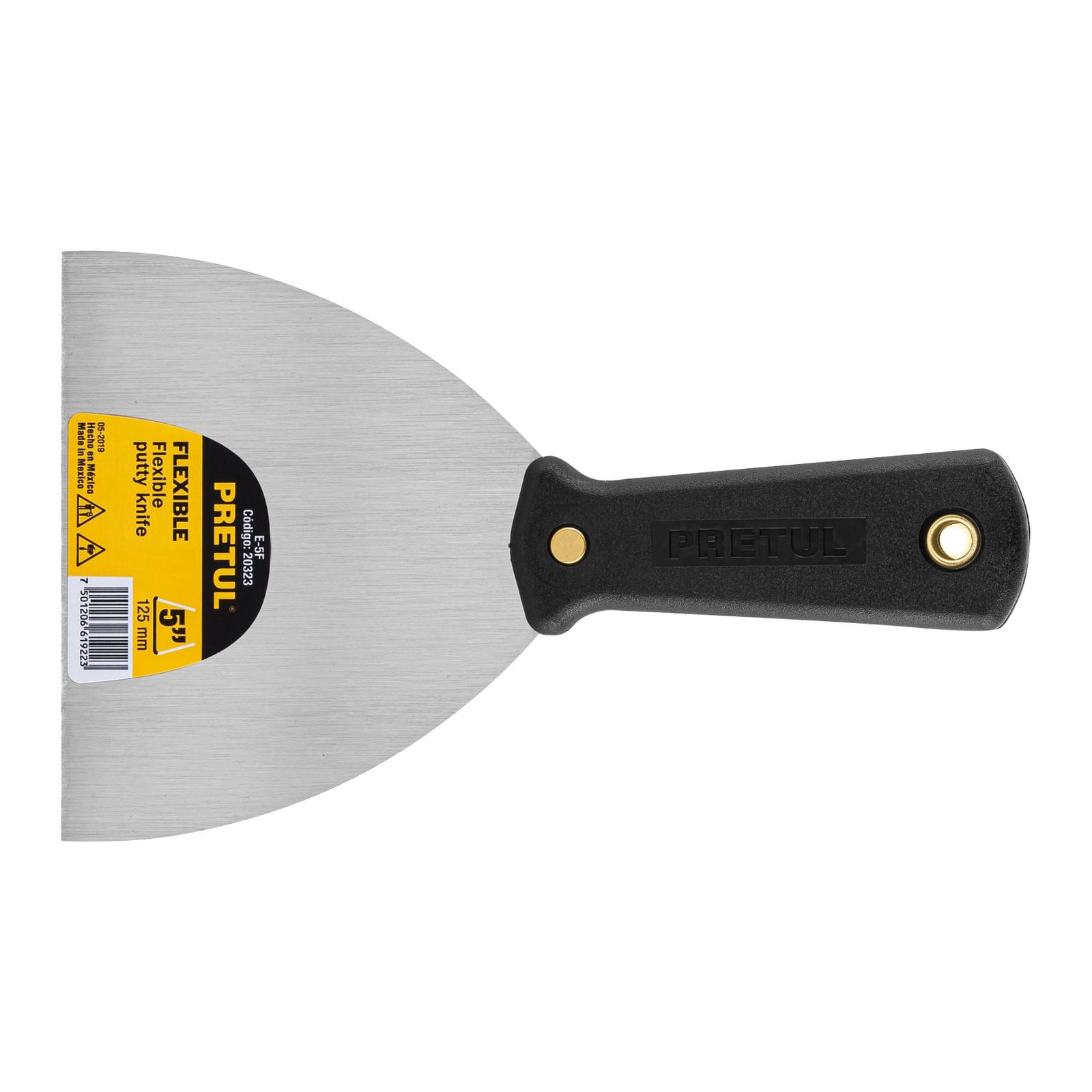 ESPATULA MANGO PLAST FLEXIBLE 5"E-5F PRETUL