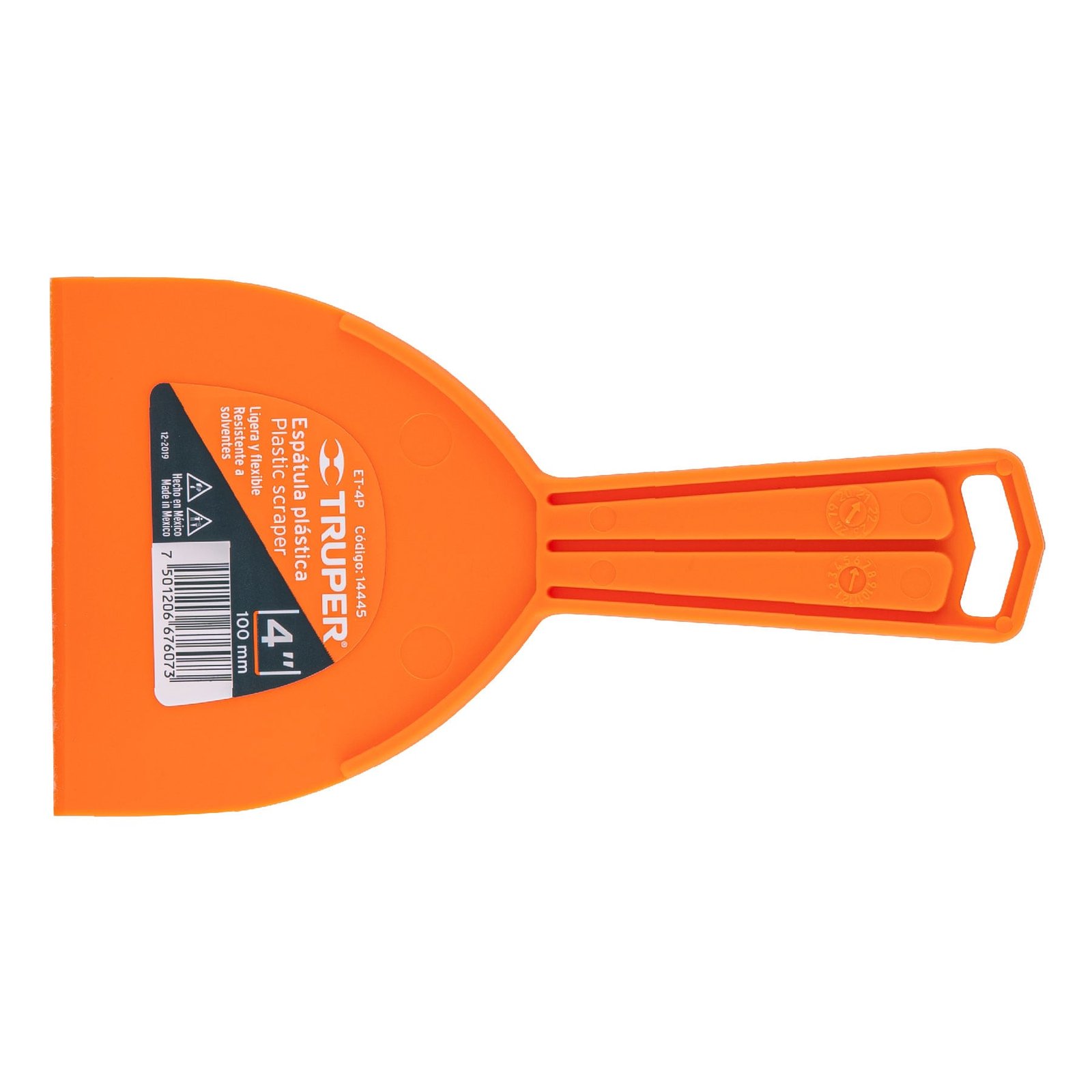 ESPATULA PLASTICA TRUPER 4" # ET-4P E-85