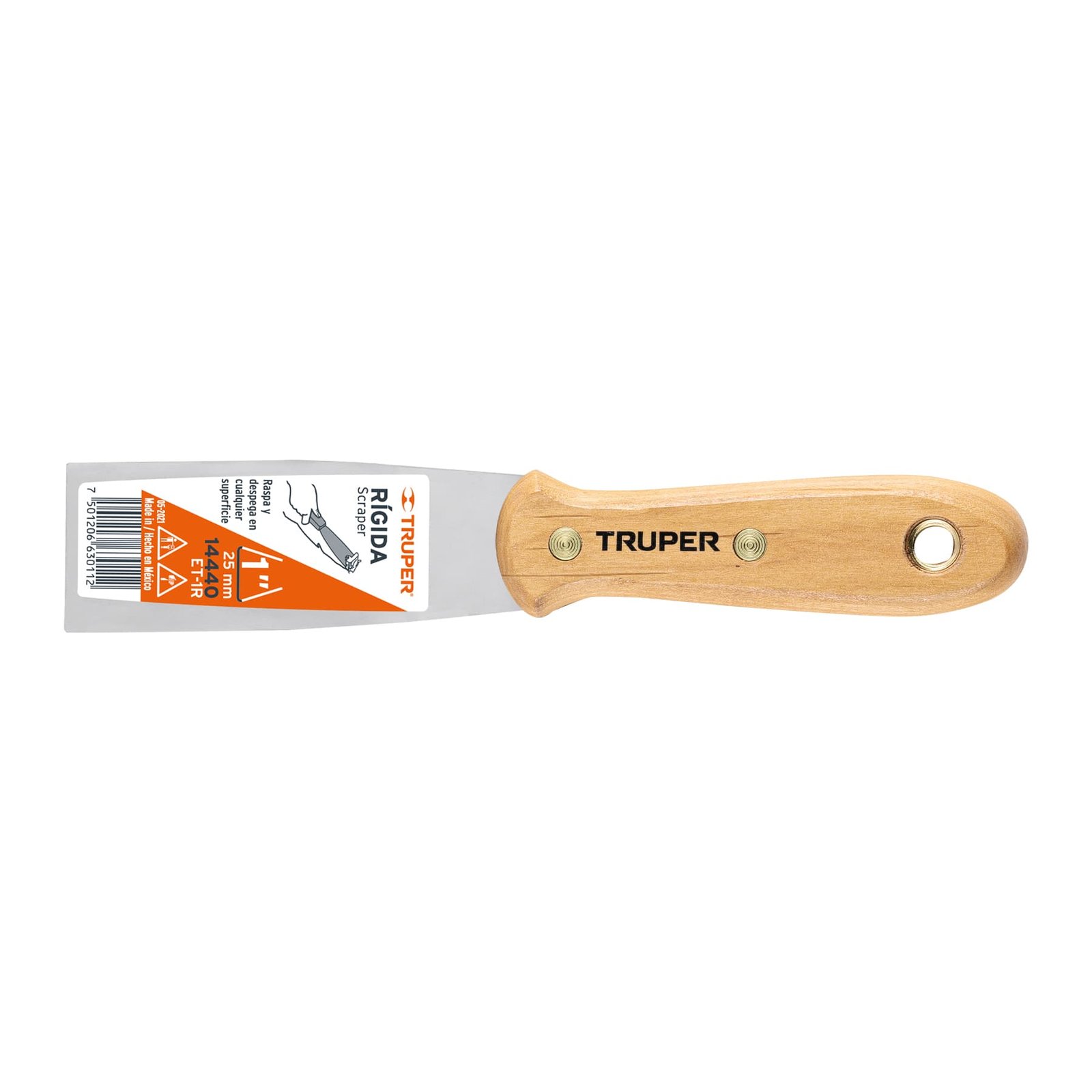 ESPATULA RIGIDA MGO MADERA 1" ET-1R TRUPER