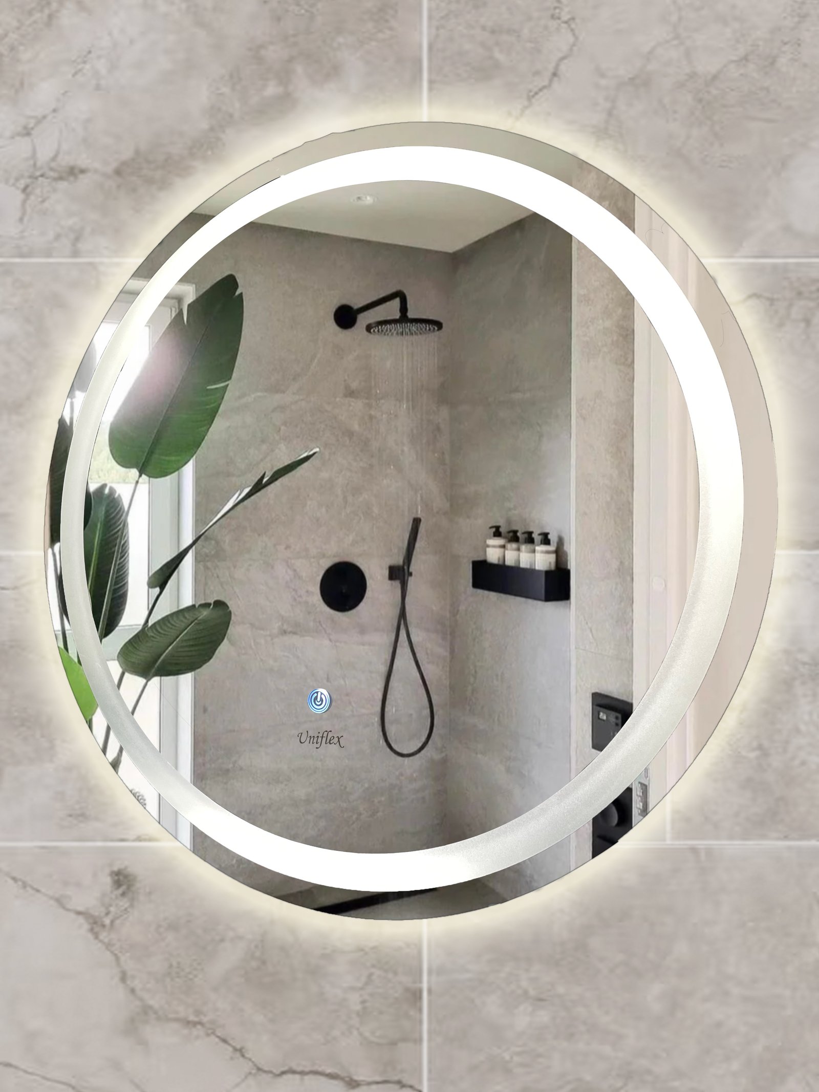 ESPEJO C/ LUZ LED 60 X 60 CIRCULAR TAC - 01
