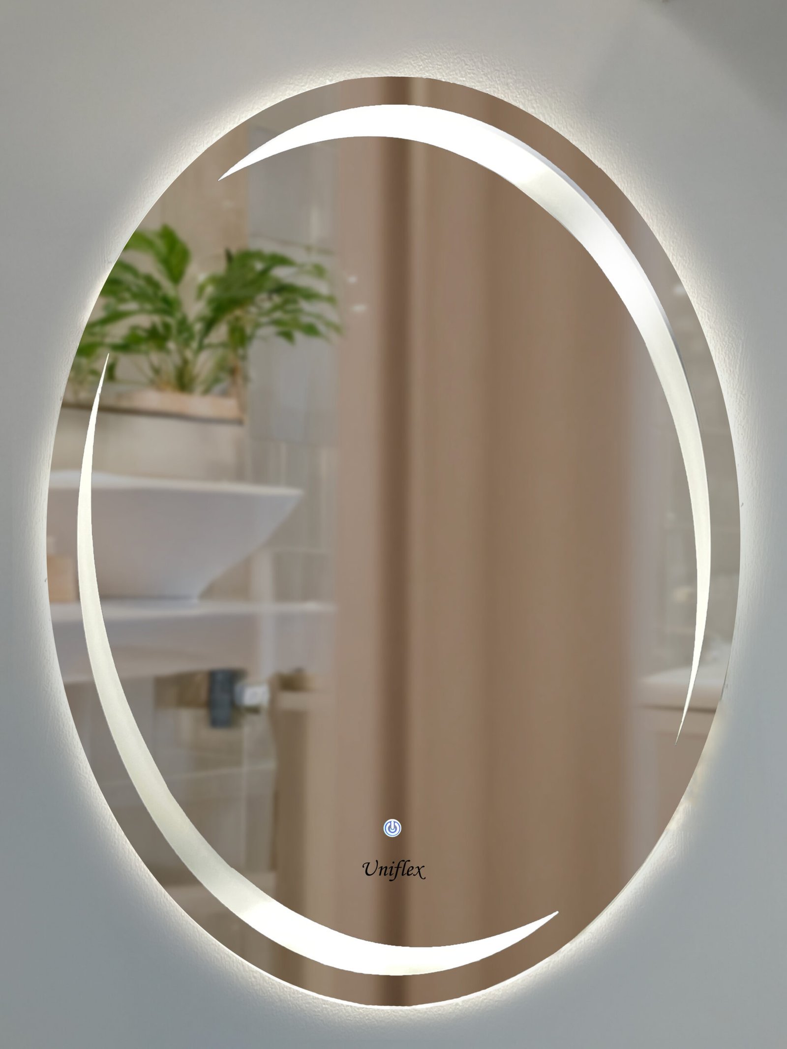 ESPEJO C/ LUZ LED 60 X 80 OVALADO TAC - 08
