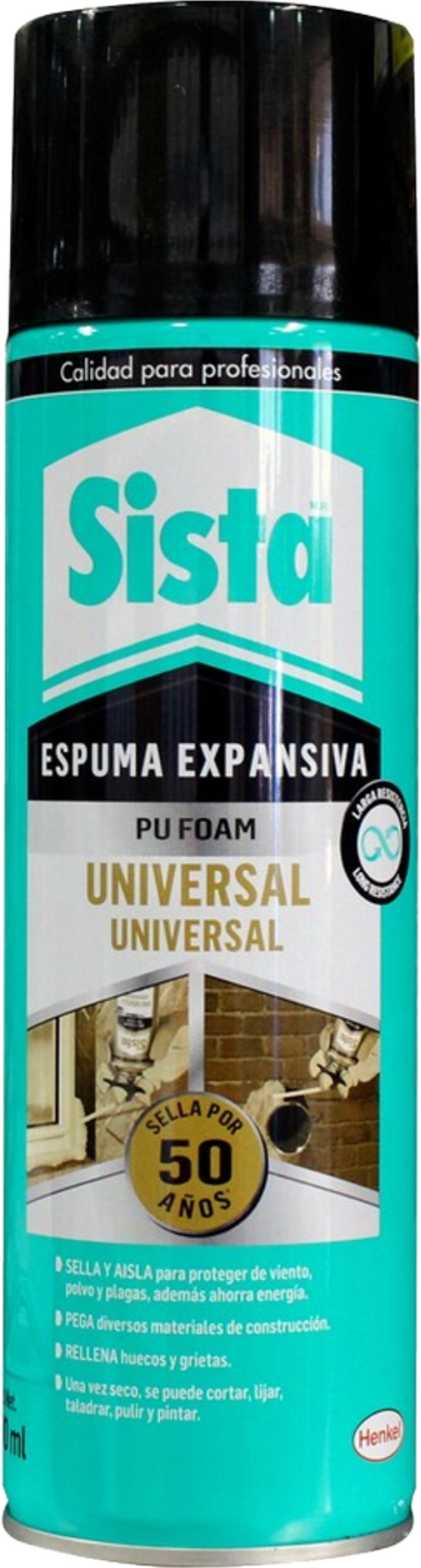 ESPUMA EXPANSIVA GRIS SISTA 500ML CJ12 UNDS