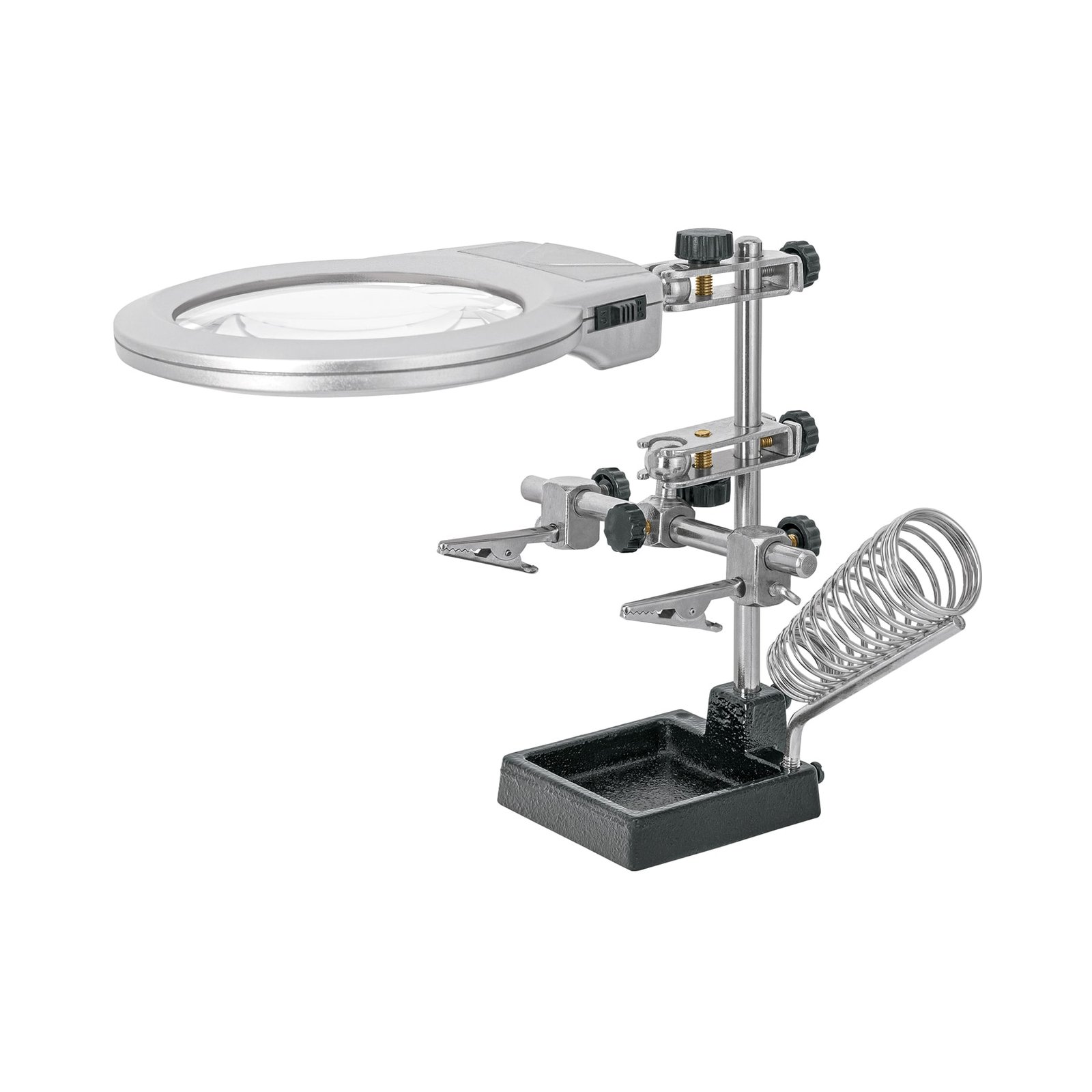 ESTACION SUJECION P/SOLDAR LUPA Y LUZ LED ESSU-4