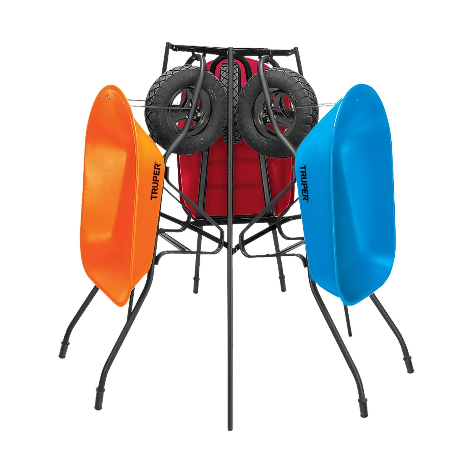 EXHIBIDOR HEXAGONAL PARA 3 CARRETILLAS RACK-3