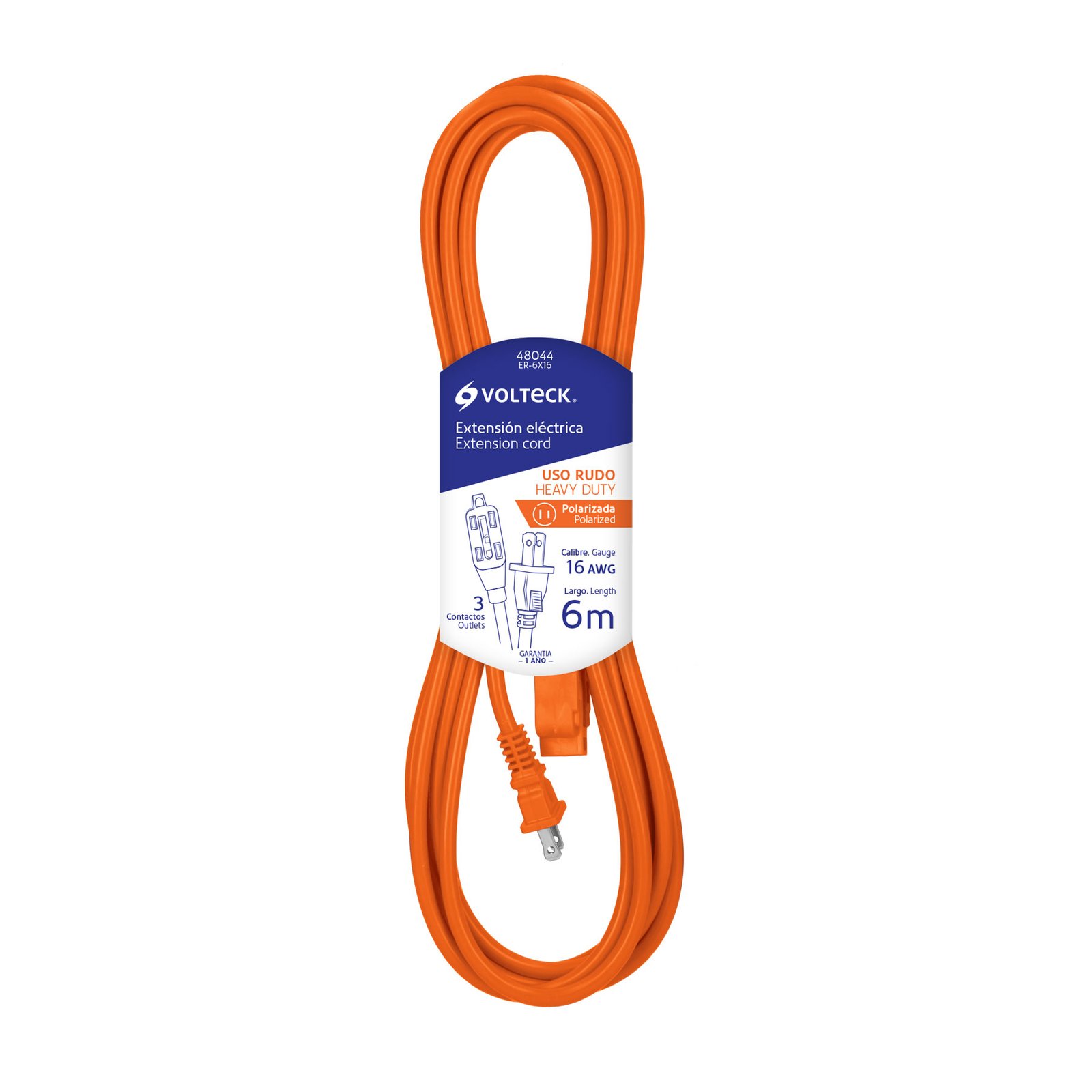 EXTENSION ELECT SENC USO RUDO 6m ER-6X16 VOLTECH