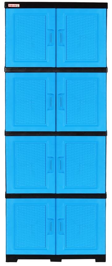 GABINETE MULTIUSO 4N RATTAN AZUL PLASTIMAS