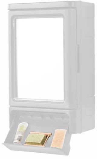 GABINETE PLASTICO PARA BAÑO CORALINO BLANCO 1278
