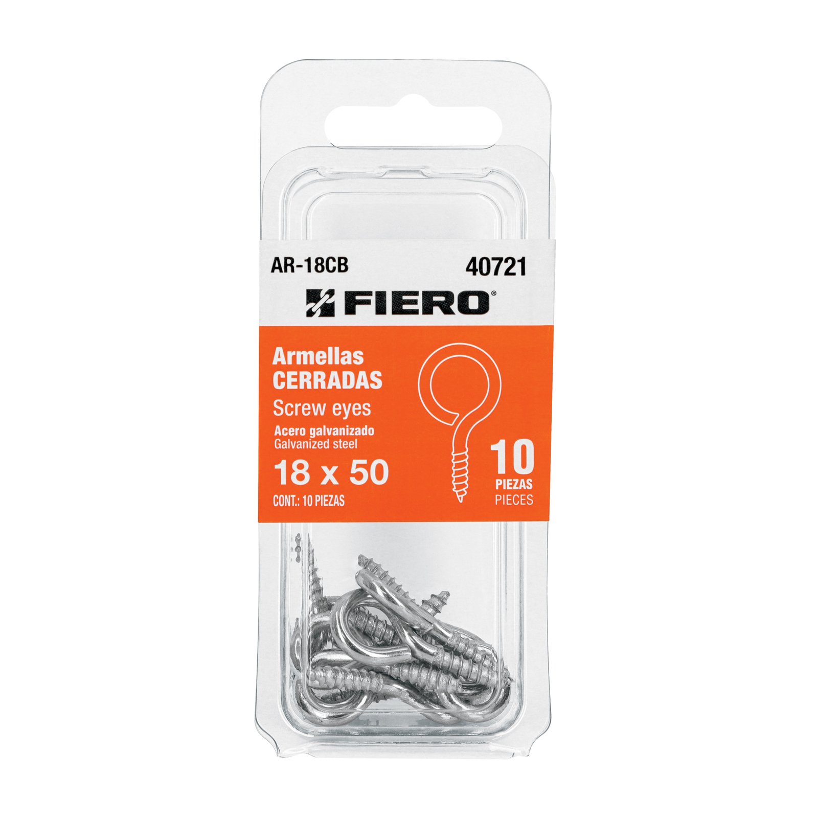 GANCHO OJO CERRADO BL 2 UD 18X50 AR-18CB FIERO