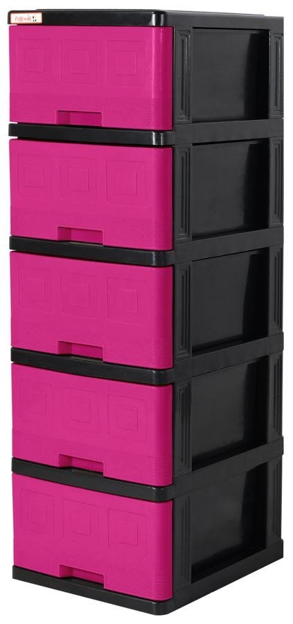GAVETERO MEDIANO 5 GAV MAGENTA PLASTIMAS