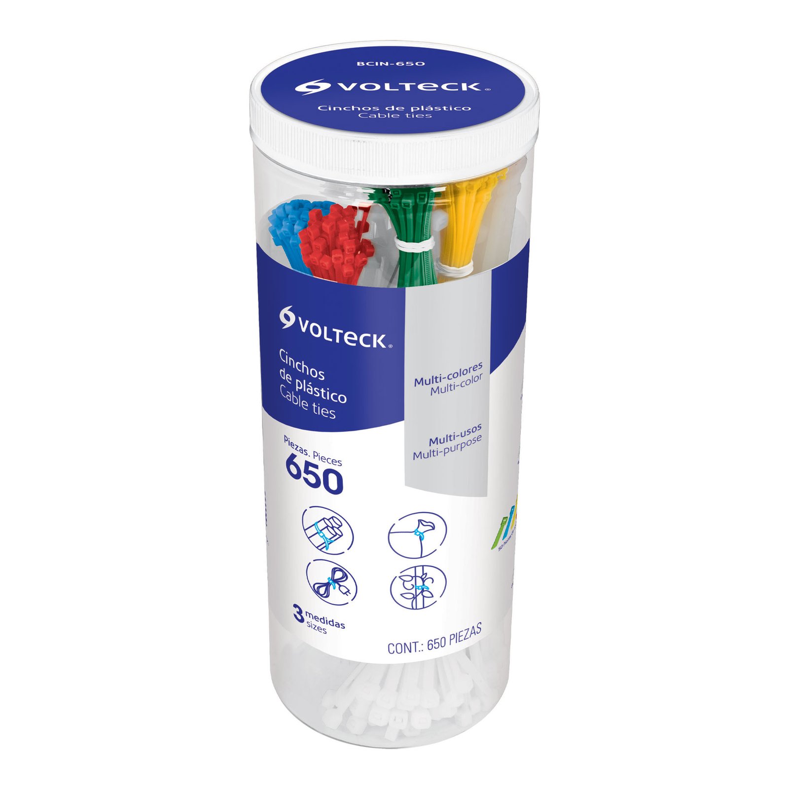 GAZA PLAST FRASCO 650pz BCIN-650 VOLTECK-RUPER