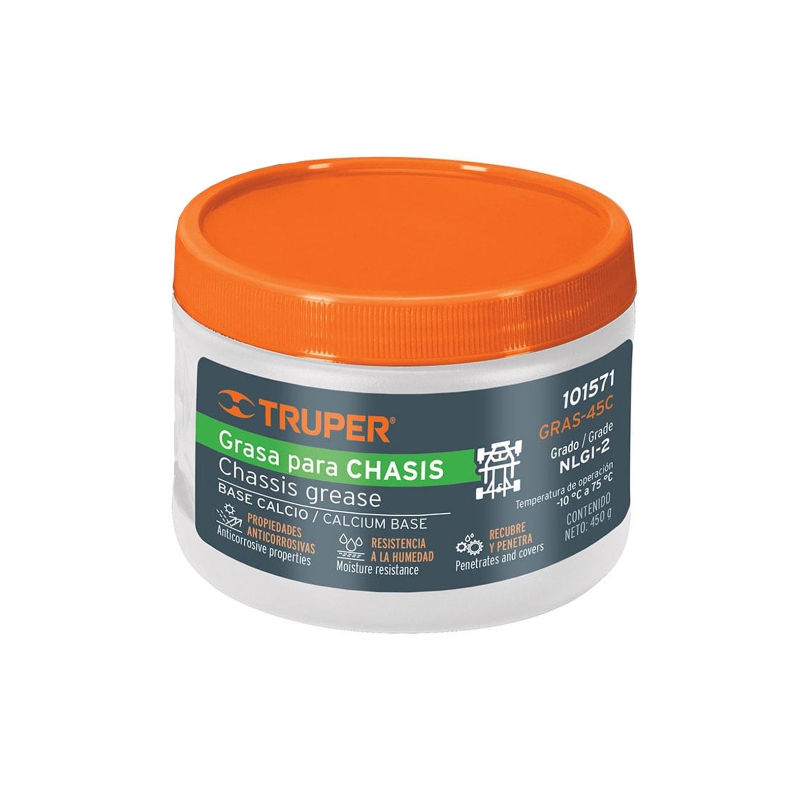 GRASA LUBRICANTE 450G P/CHASIS GRAS-45C TRUPER