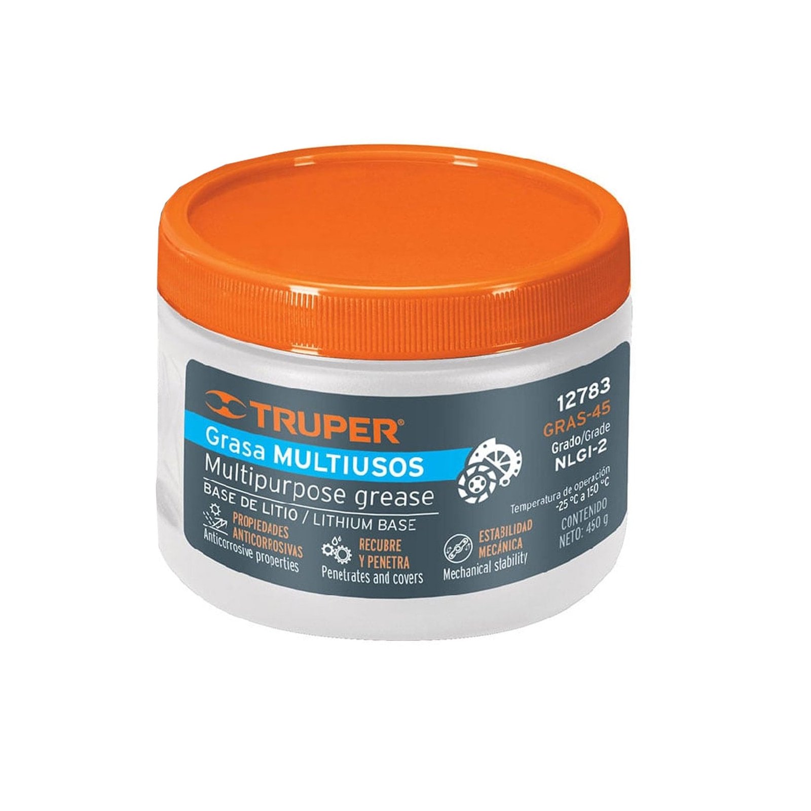 GRASA LUBRICANTE MULTI-USO 450GRS GRAS-45 TRUPER