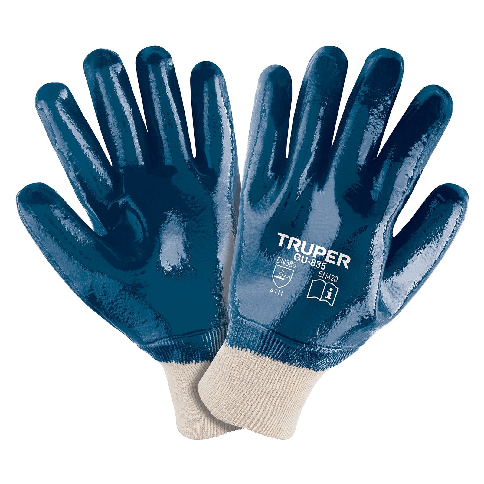 GUANTE ALGODON C/NITRILO GU-835 TRUPER