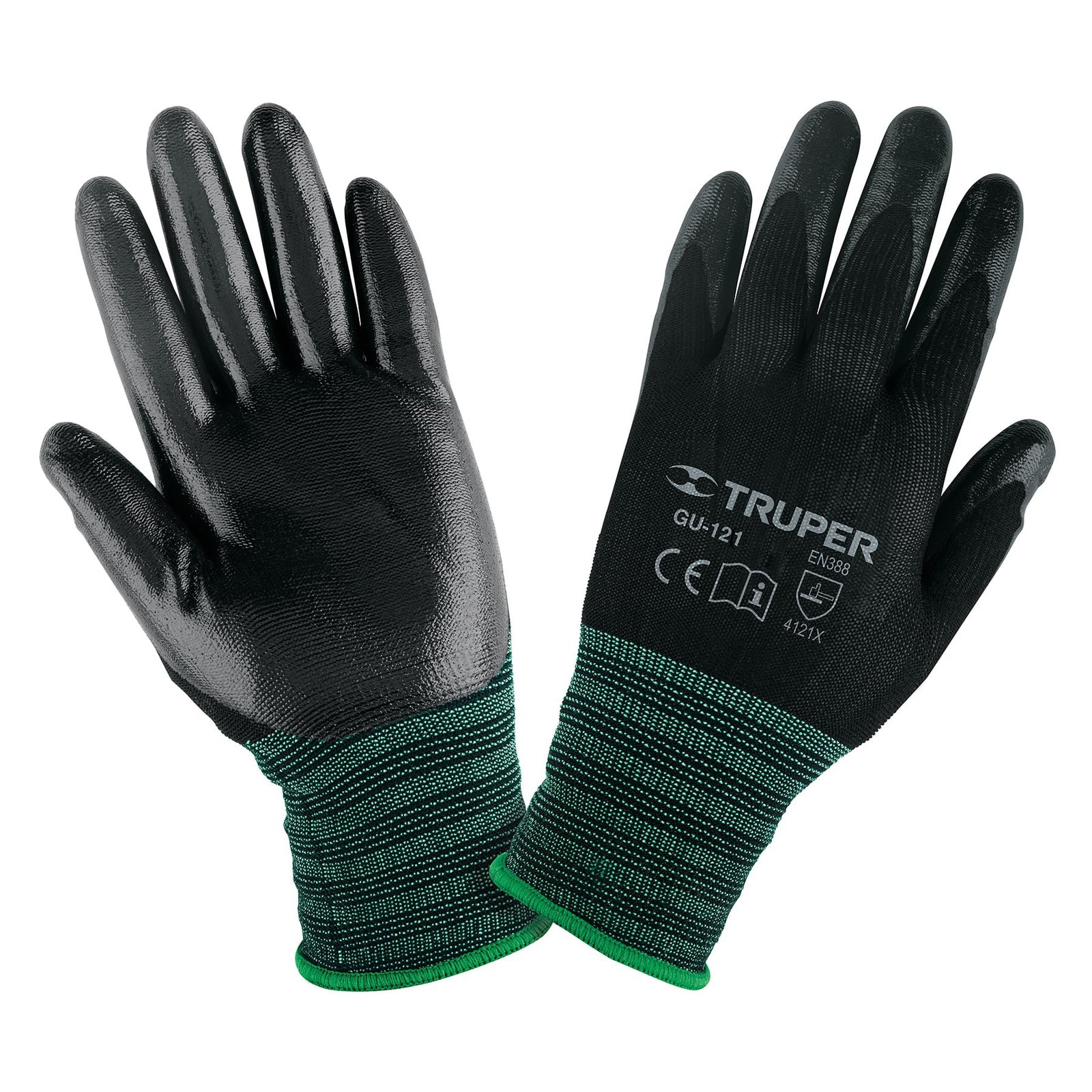 GUANTE NYLON/NITRILO TALLA S GU-121 TRUPER