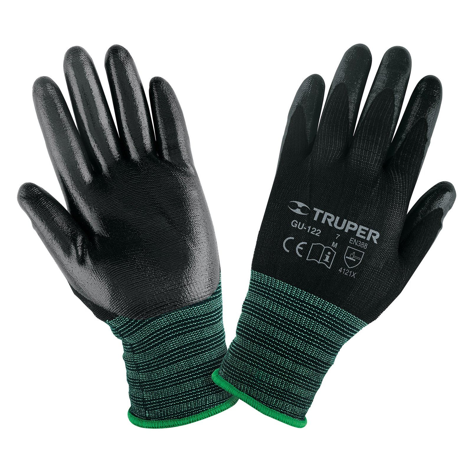 GUANTE NYLON C/NITRILO MEDIANO GU-122 TRUPER