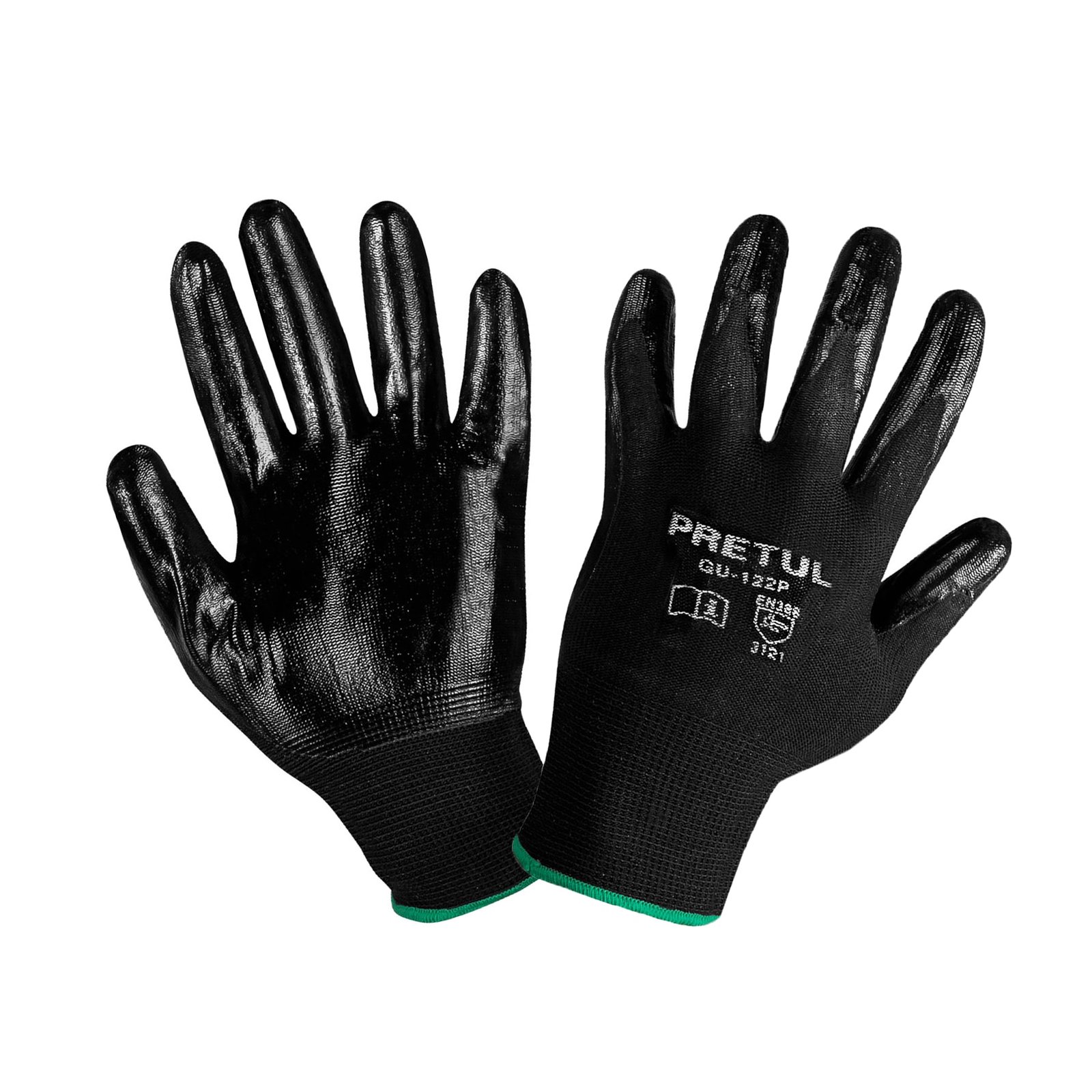 GUANTE NYLON C/NITRILO M GU-122P PRETUL