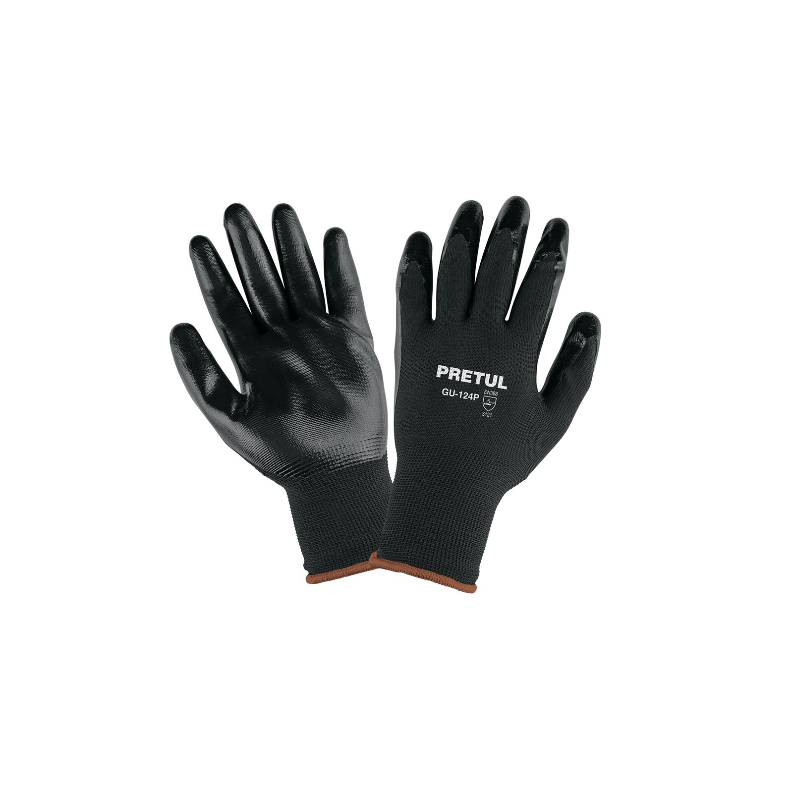 GUANTE NYLON C/NITRILO XL GU-124P PRETUL