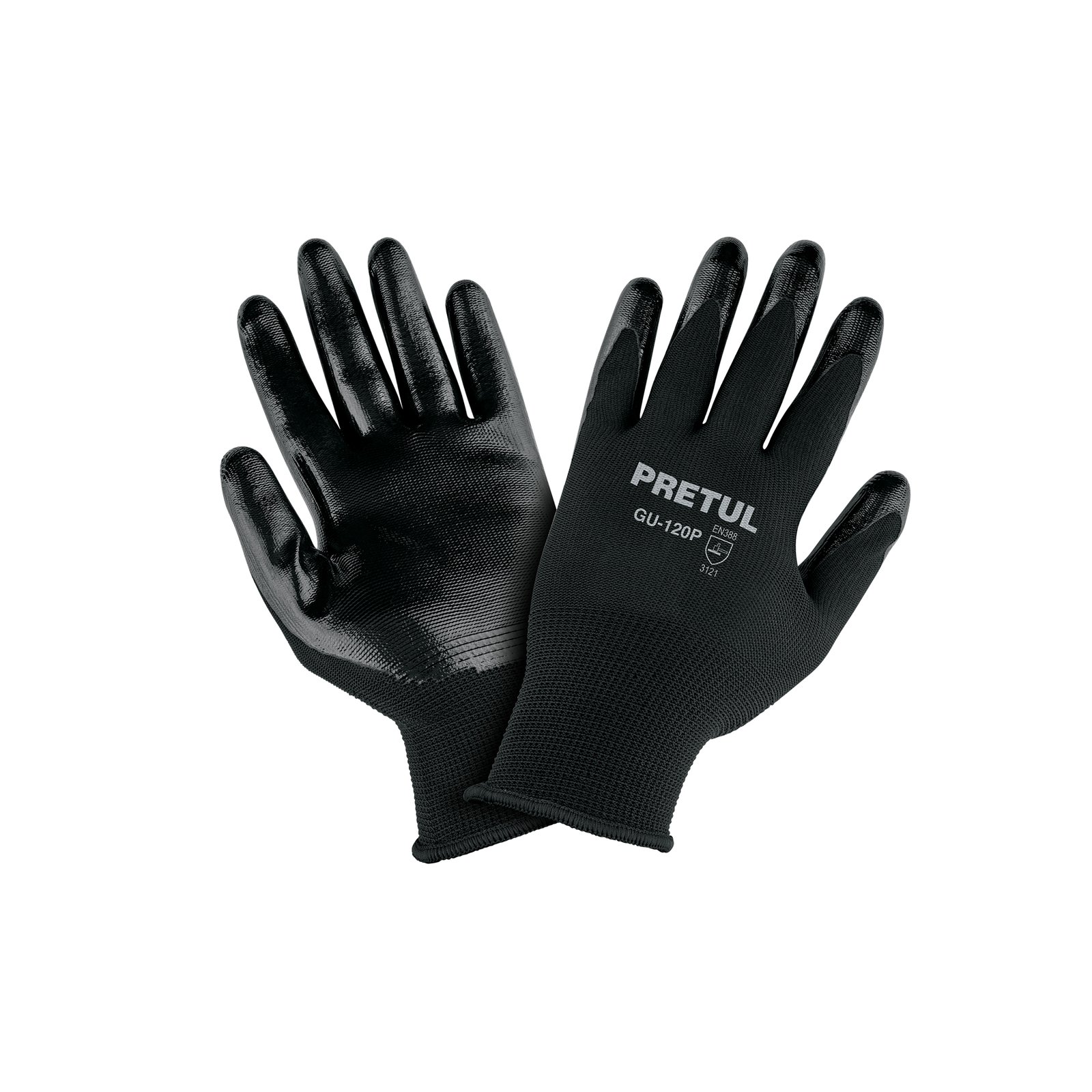 GUANTE NYLON C/NITRILO XS GU-120P PRETUL