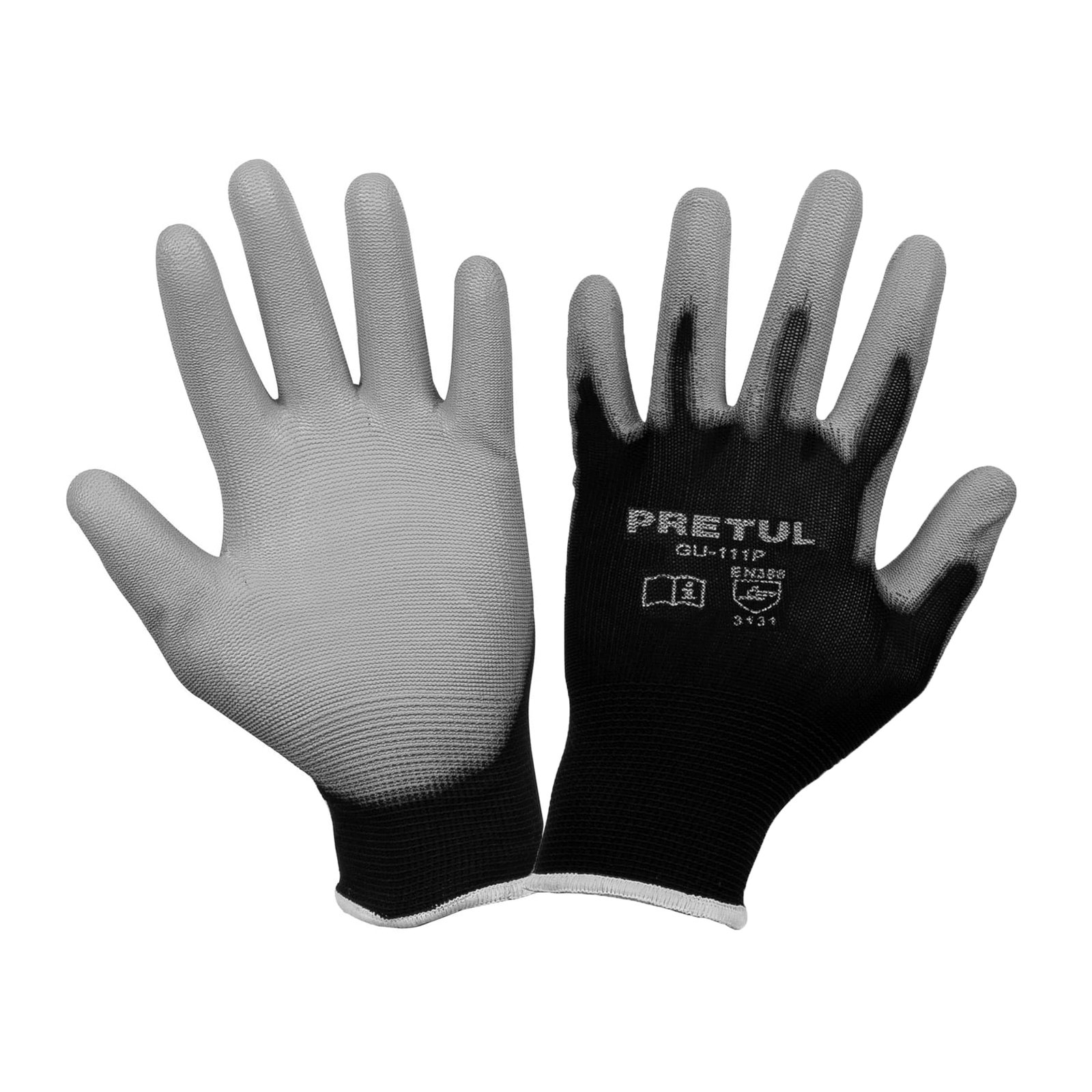 GUANTE NYLON C/POLIURETANO CH GU-111P PRETUL