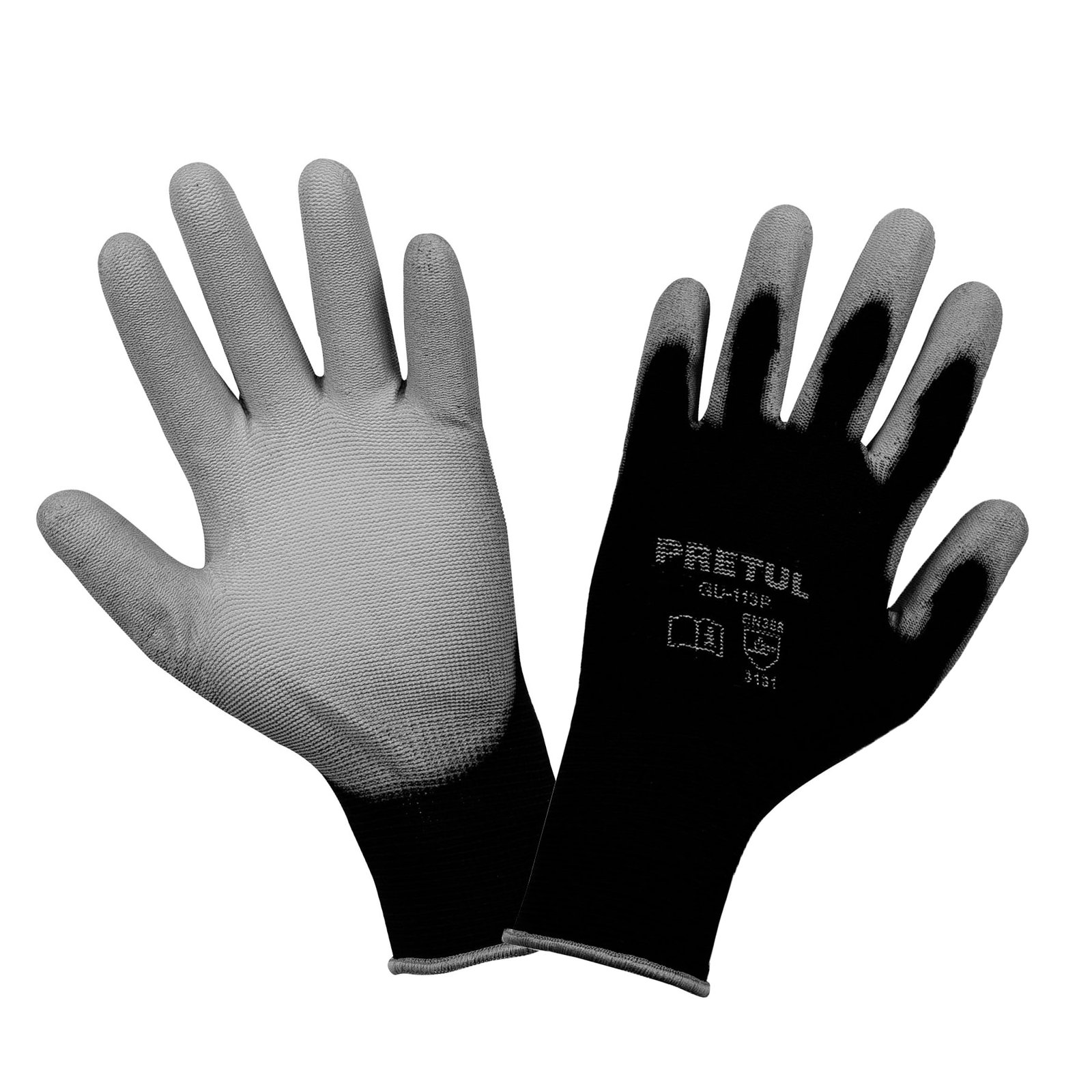 GUANTE NYLON C/POLIURETANO G GU-113P PRETUL