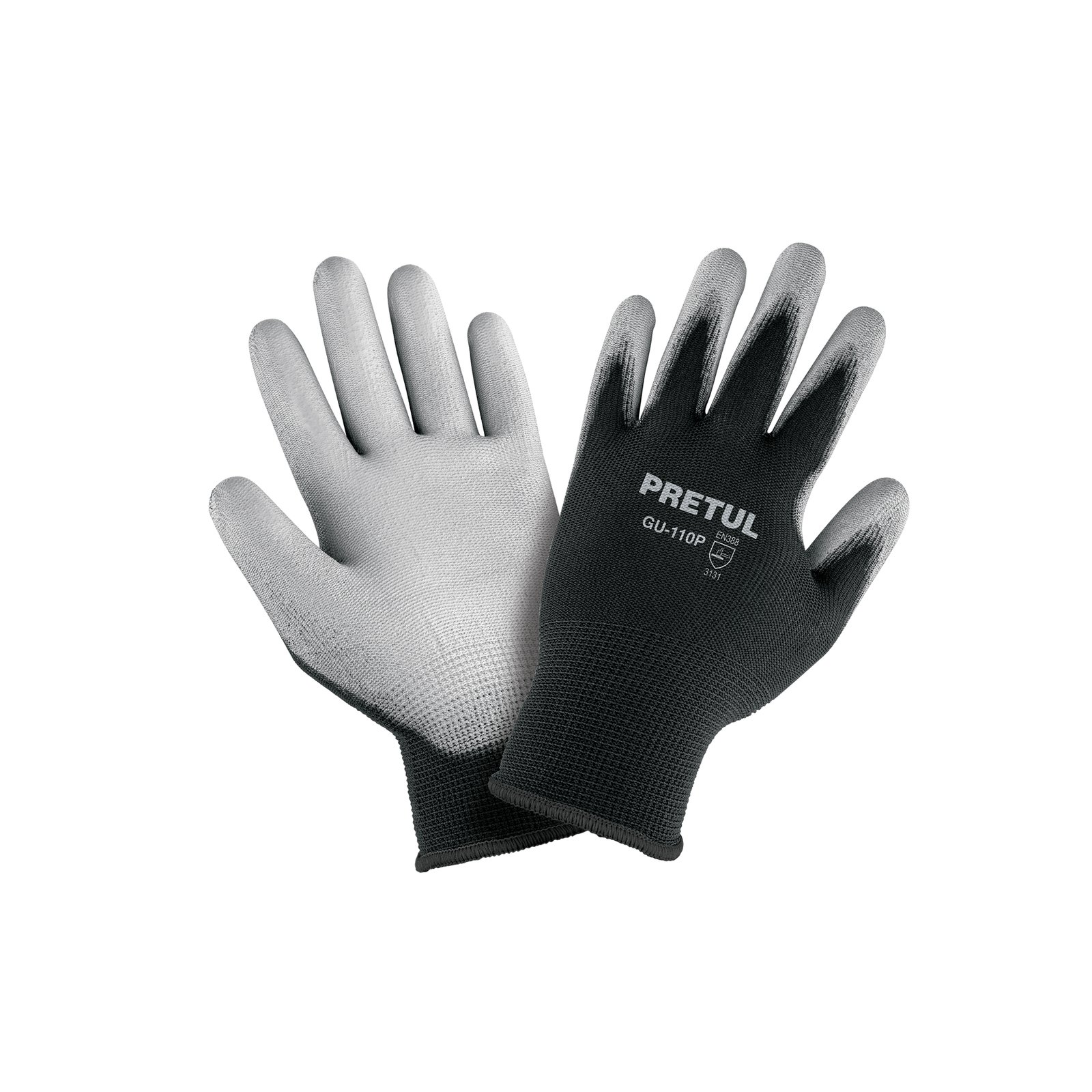 GUANTE NYLON C/POLIURETANO XS GU-110P PRETUL