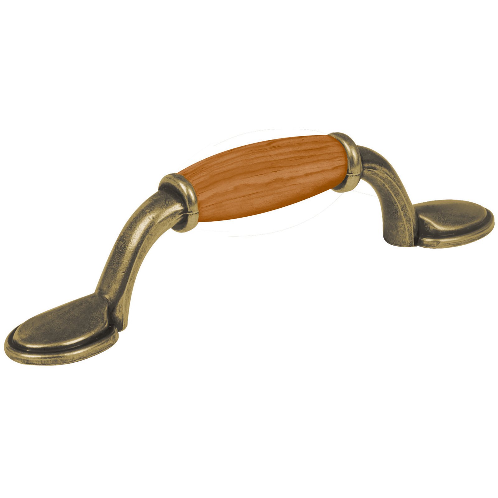 JALADERA MUEBLE LATON ANTIG MADERA JAL-0631 HERMEX