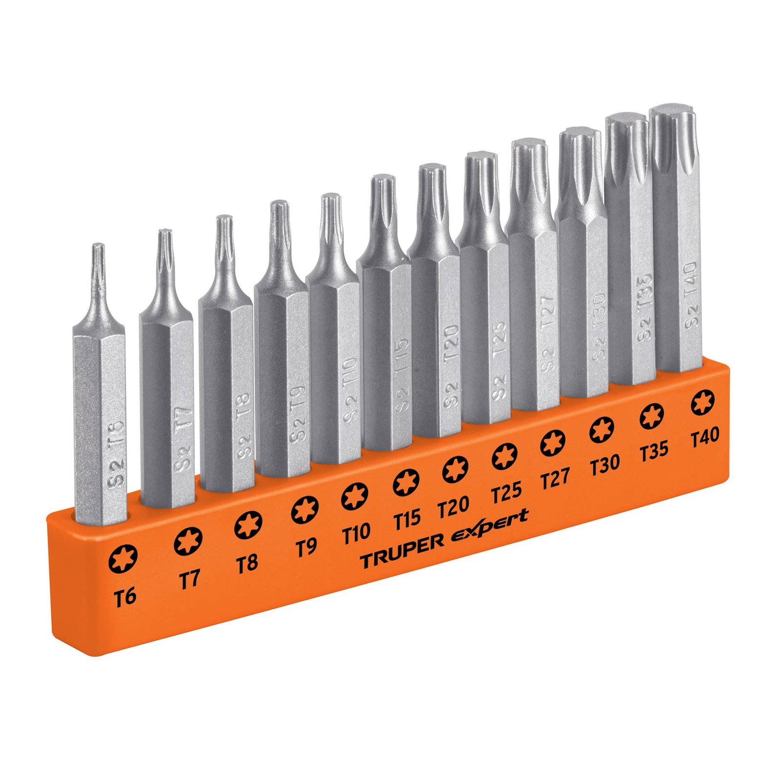JGO.PUNTAS TORX COMBINADAS 2" 12pzs P12-2T TRUPER
