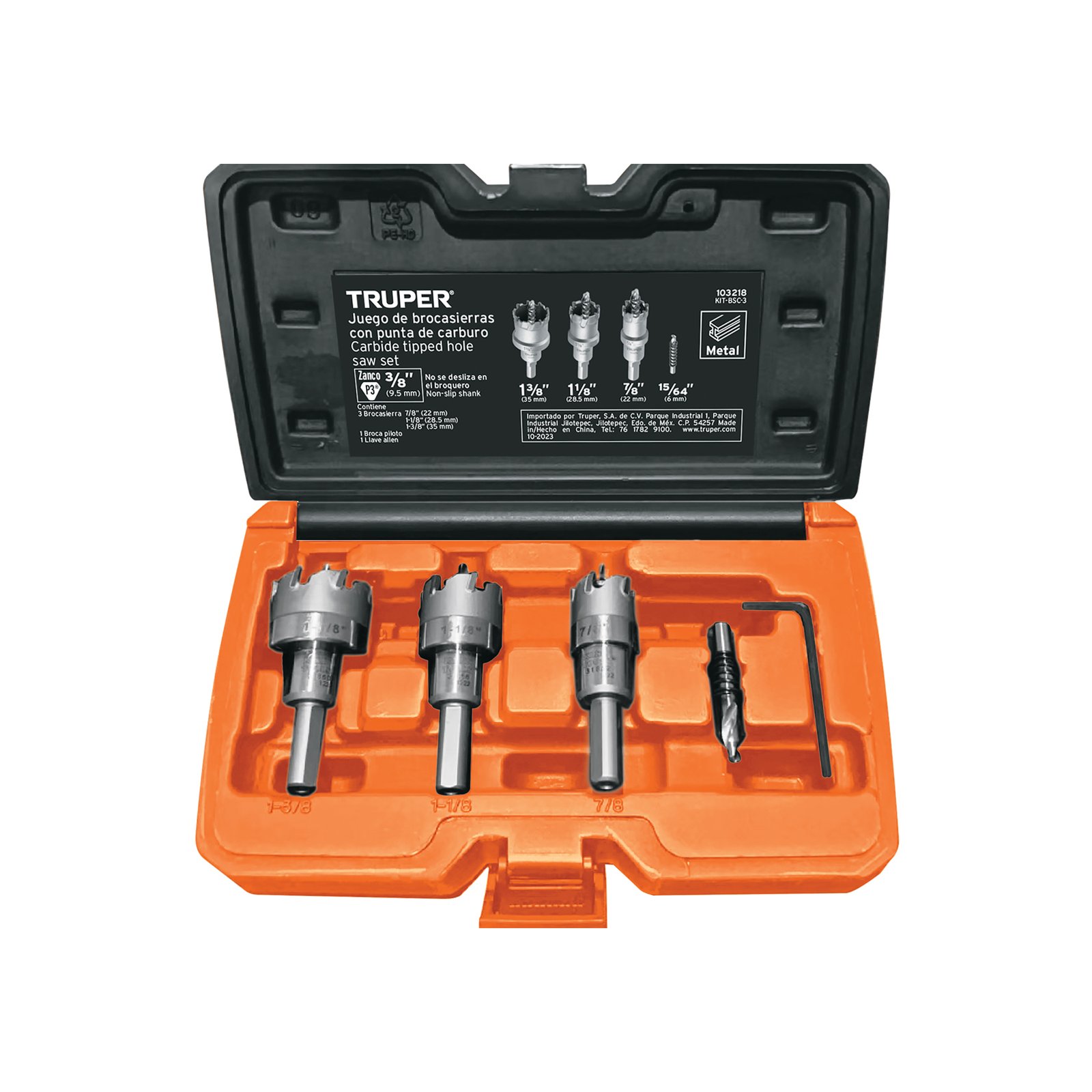 JGO 3 BROCASIERRAS DE CARBURO KIT-BSC-3 TRUPER