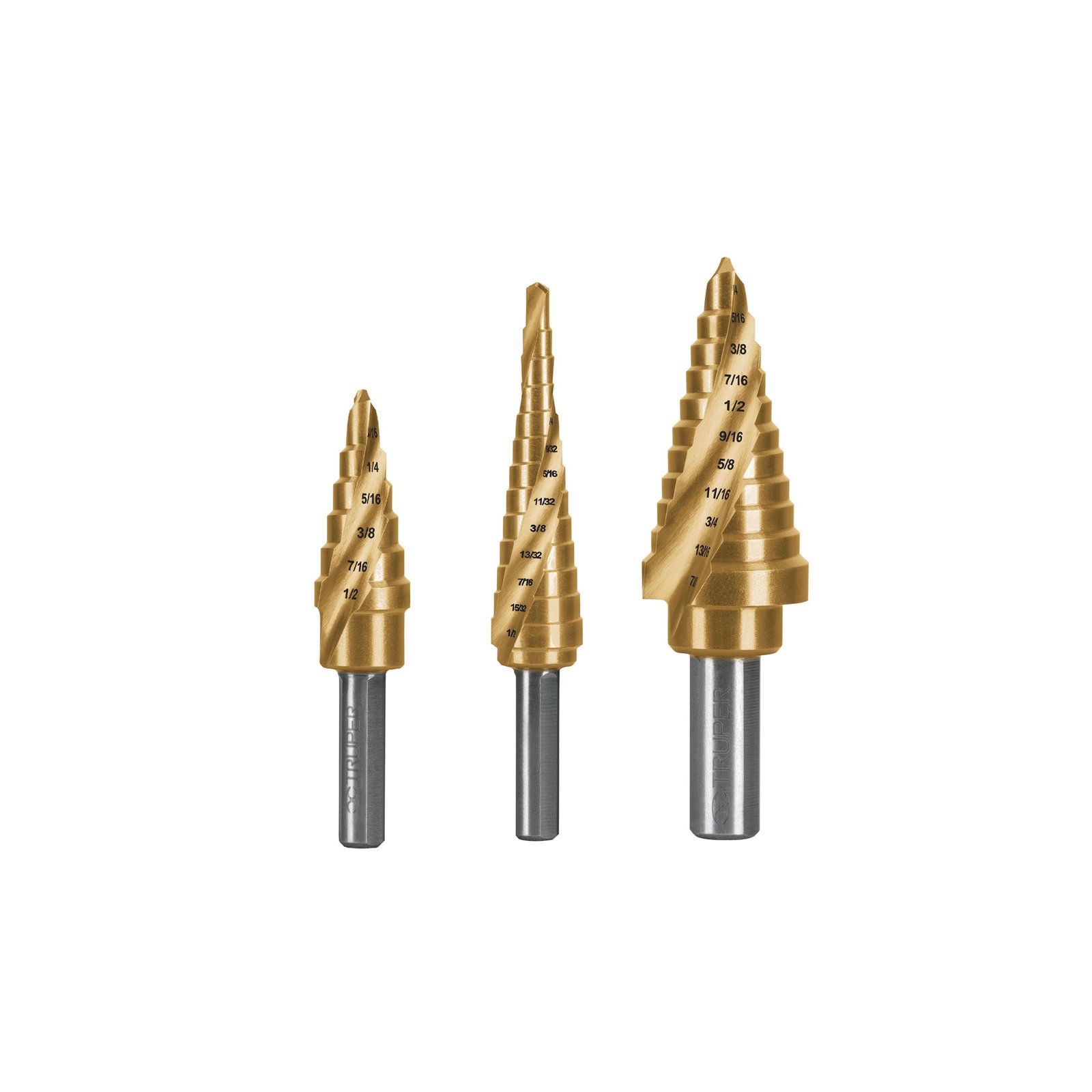 JGO 3 BROCAS ESCALONADAS TITANIO JBES-3X TRUPER
