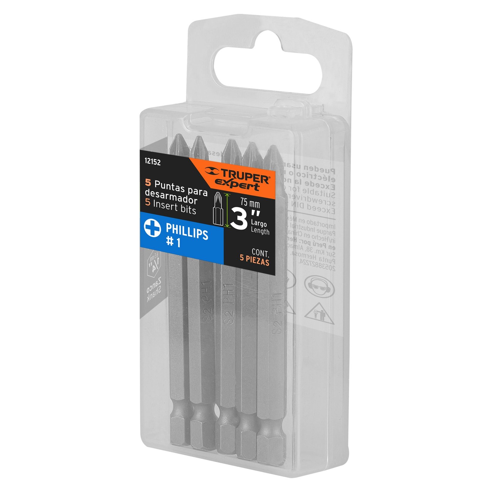 JGO 5 PUNTAS P/DESAT PH1 3" PUDE-1301 TRUPER