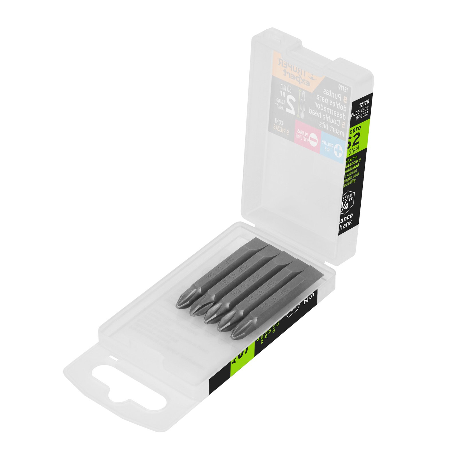 JGO 5 PUNT DOBL 1" PLANA 9/32-PH2 PUDE-4202 TRUPER