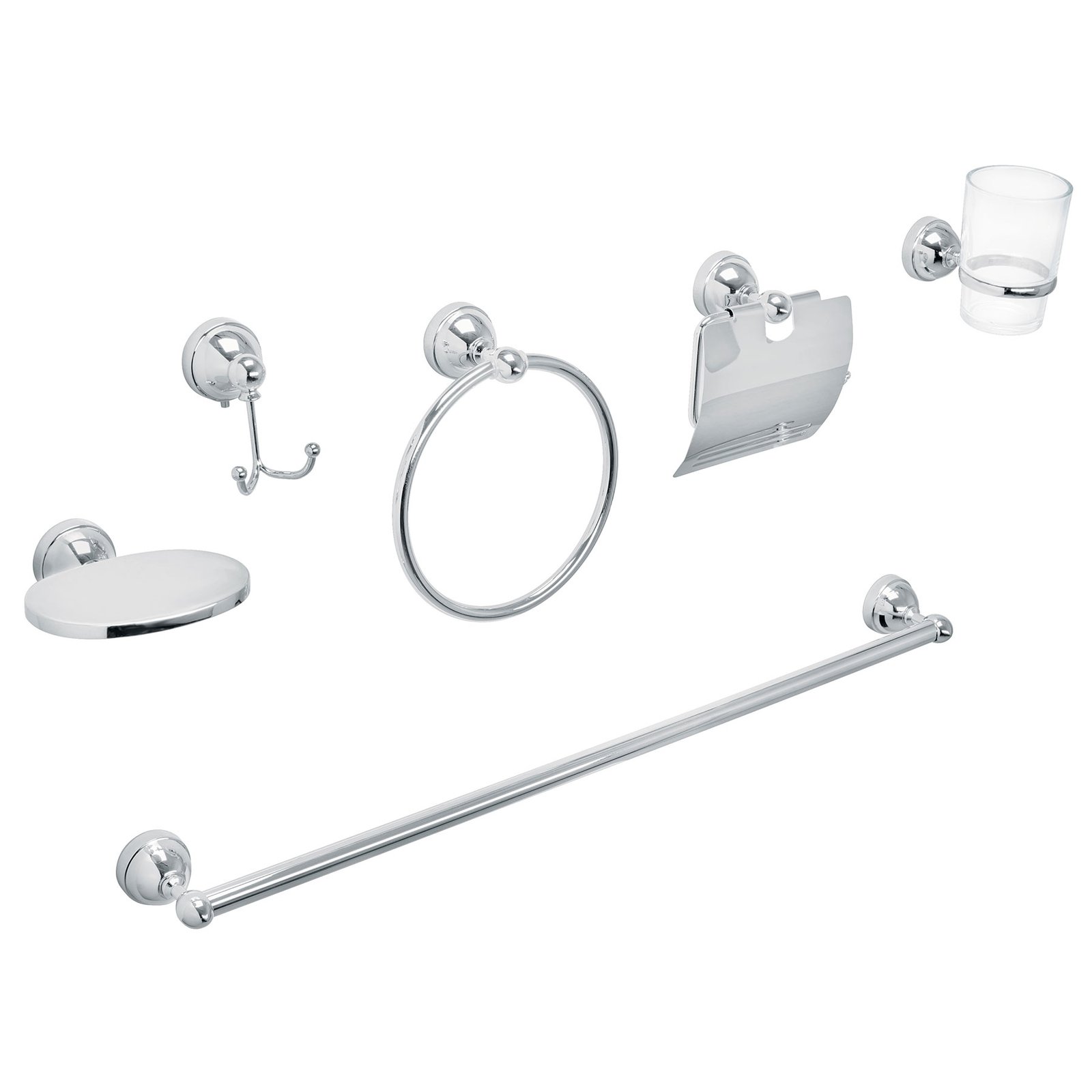 JGO 6 ACCESORIOS P/BAÑO PQ AQA-4002 AQUA