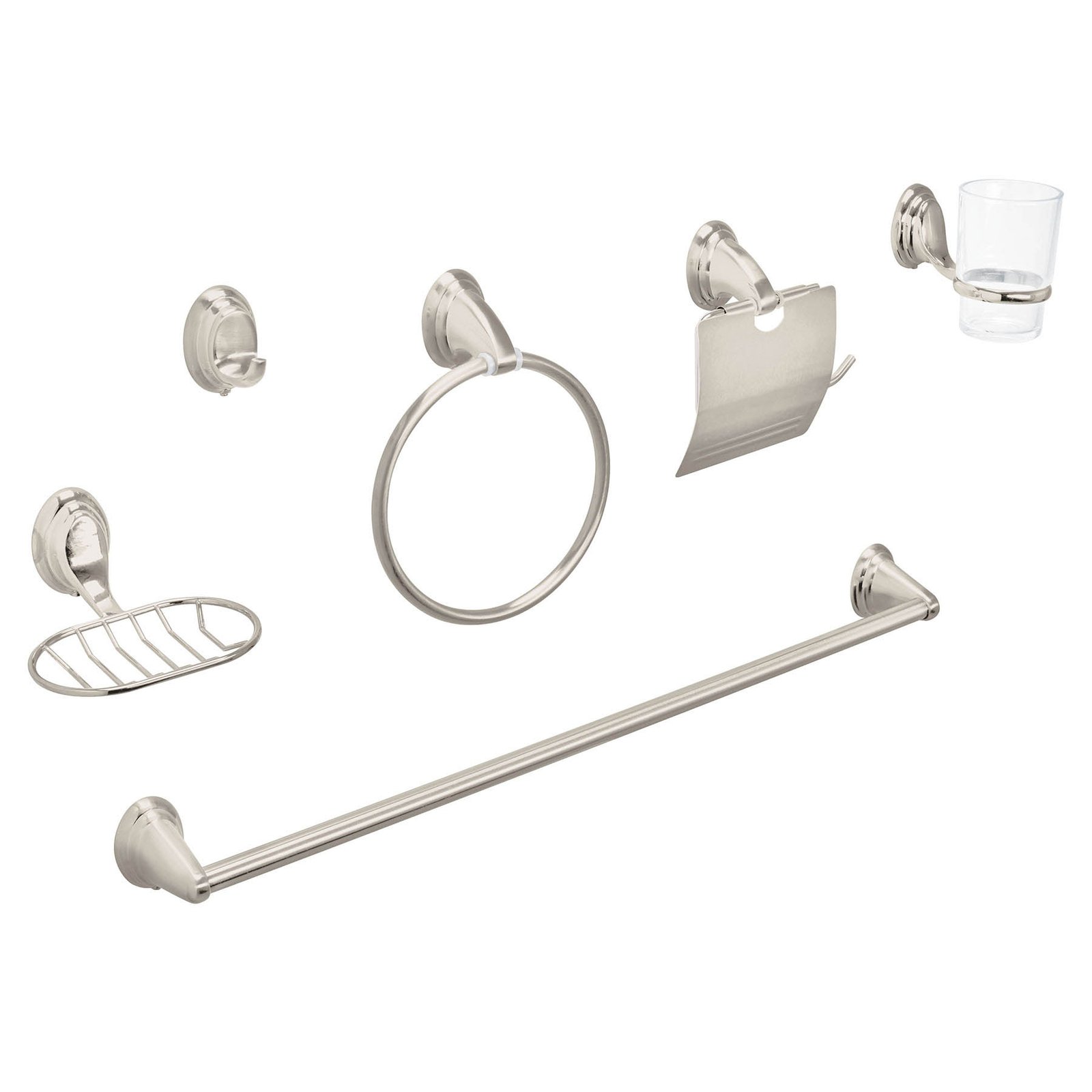 JGO 6 ACCESORIOS P/BAÑO SANTIN AQA-4003N AQUA