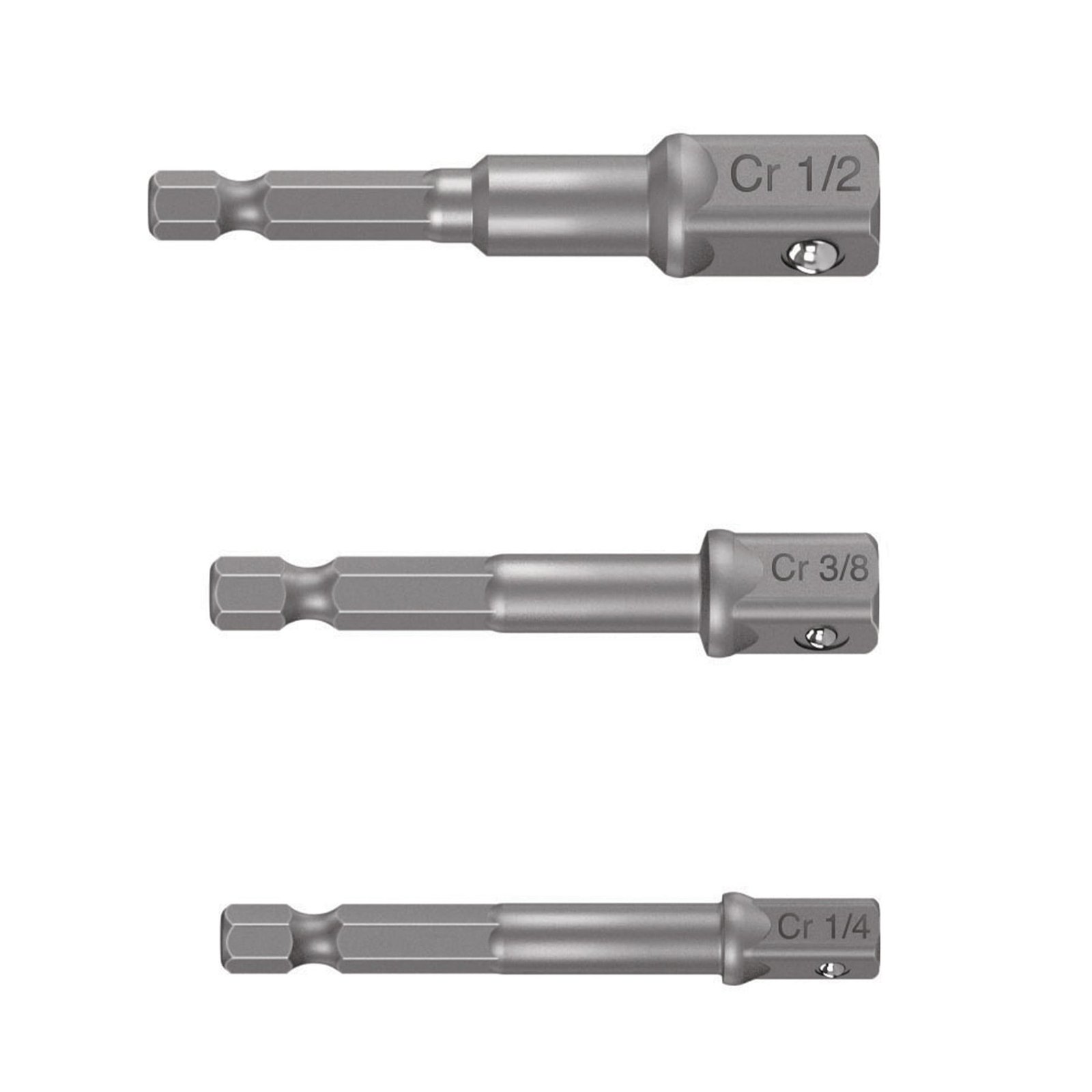 JGO. ADAPTADORES 3PZ 1/2"-3/8"-1/4" ADA-3 TRUPER