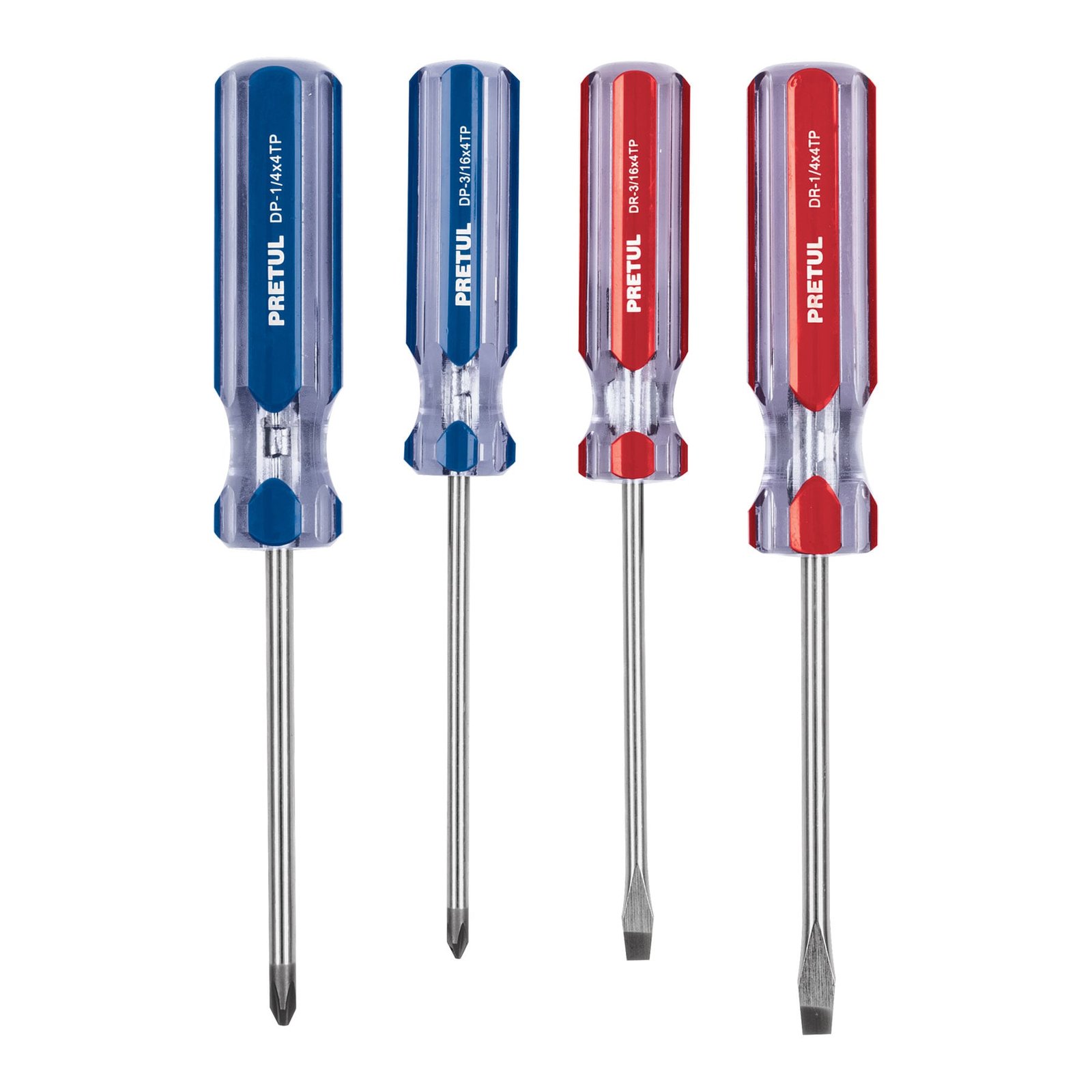 JGO. DESATORNILLADOR MGO ACRILICO JD-4TP PRETUL