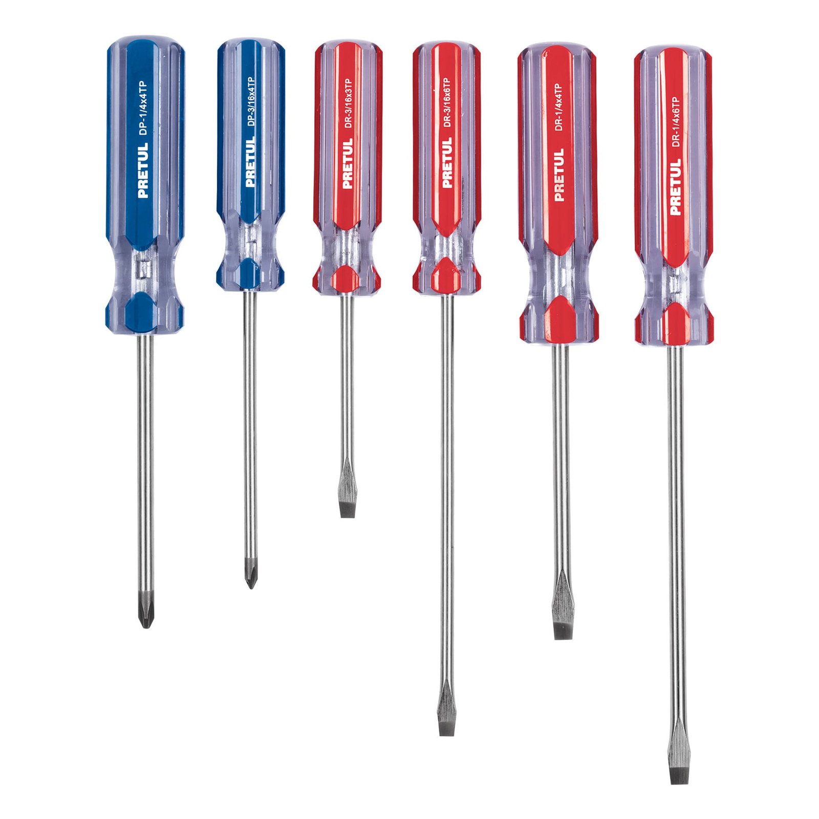 JGO. DESATORNILLADOR MGO ACRILICO JD-6TP PRETUL