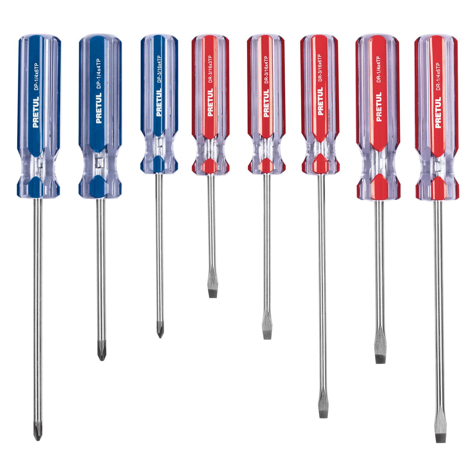 JGO. DESATORNILLADOR MGO ACRILICO JD-8TP PRETUL