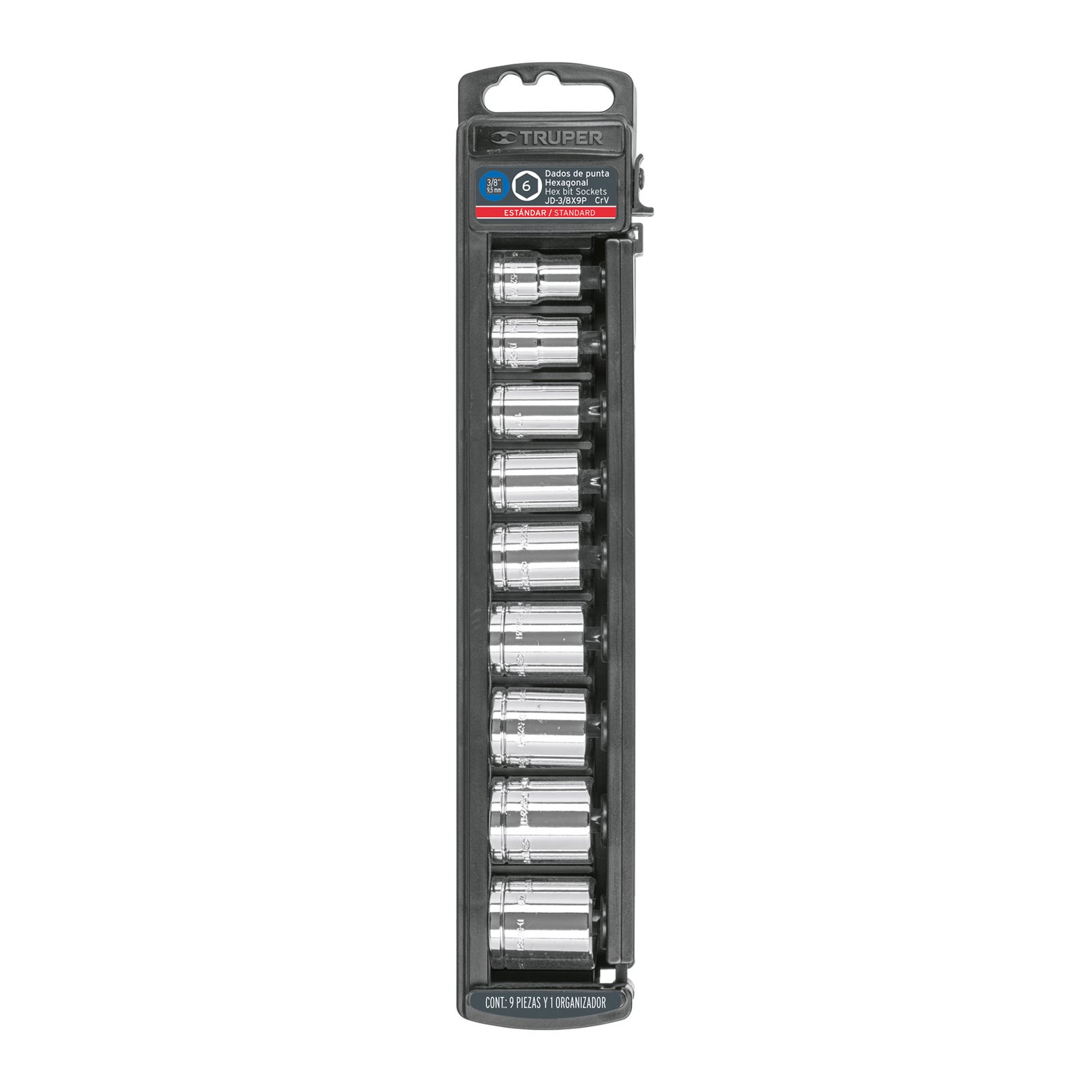JGO. CUBOS STD 3/8"X9pz JD-3/8X9P TRUPER