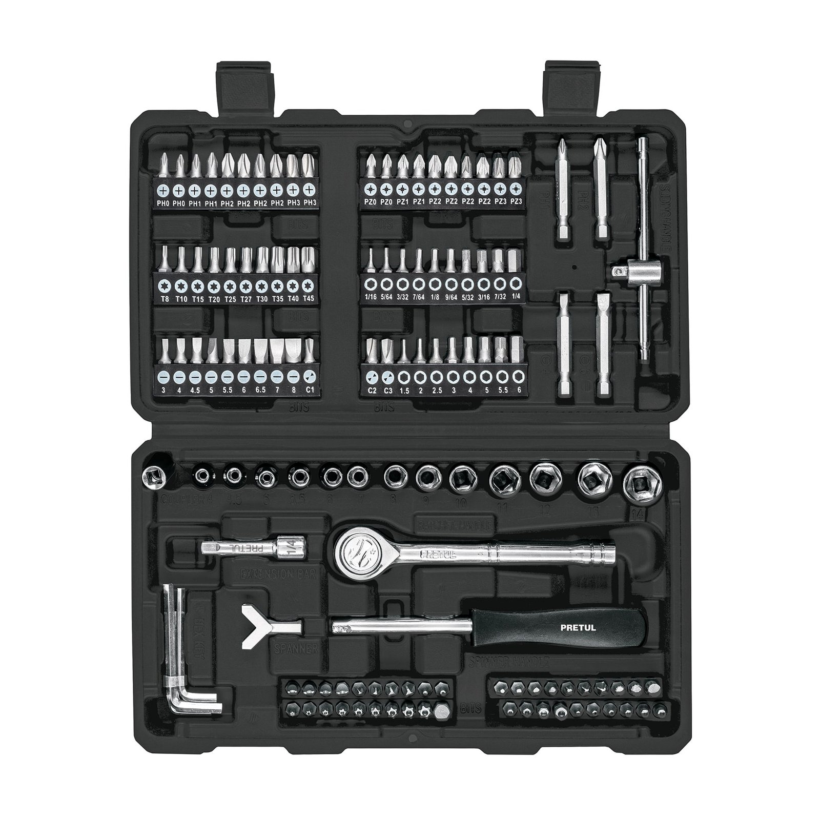 JGO. DE HERRAMIENTAS 130 PZAS SET-130 PRETUL